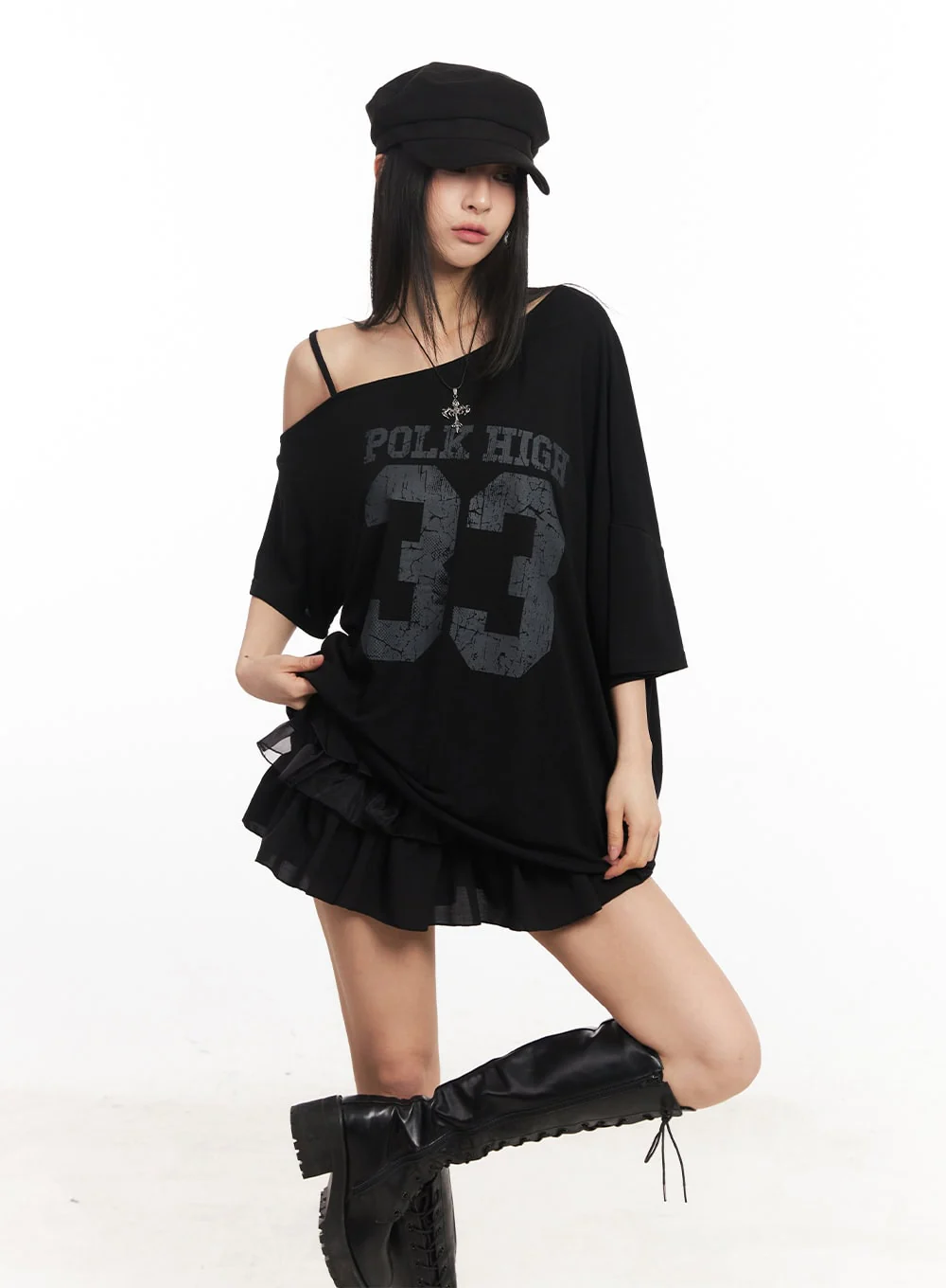Oversized Graphic Tee CA514 - Image 2