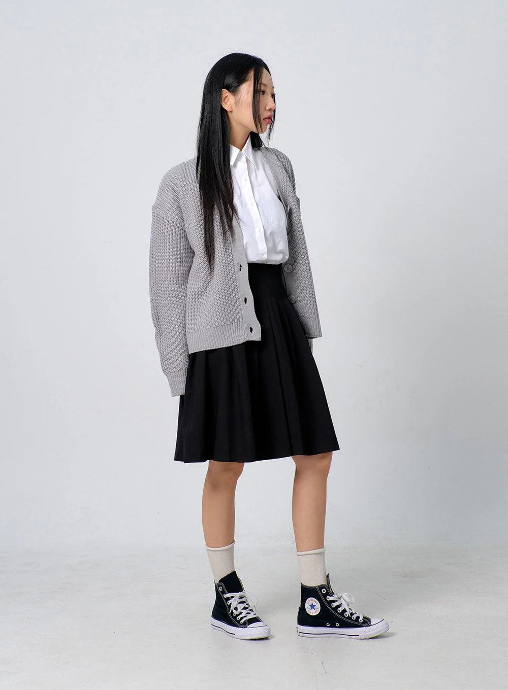 Oversized Knit Button Cardigan BJ331 - Image 10