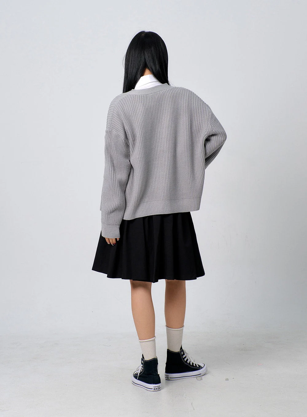 Oversized Knit Button Cardigan BJ331 - Image 11