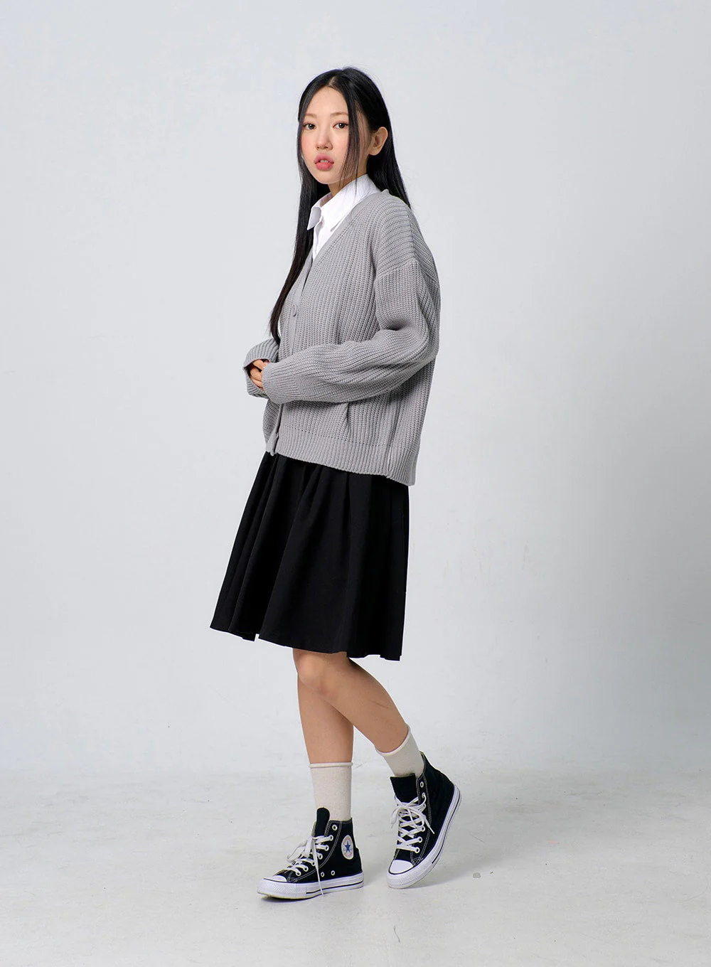 Oversized Knit Button Cardigan BJ331 - Image 7