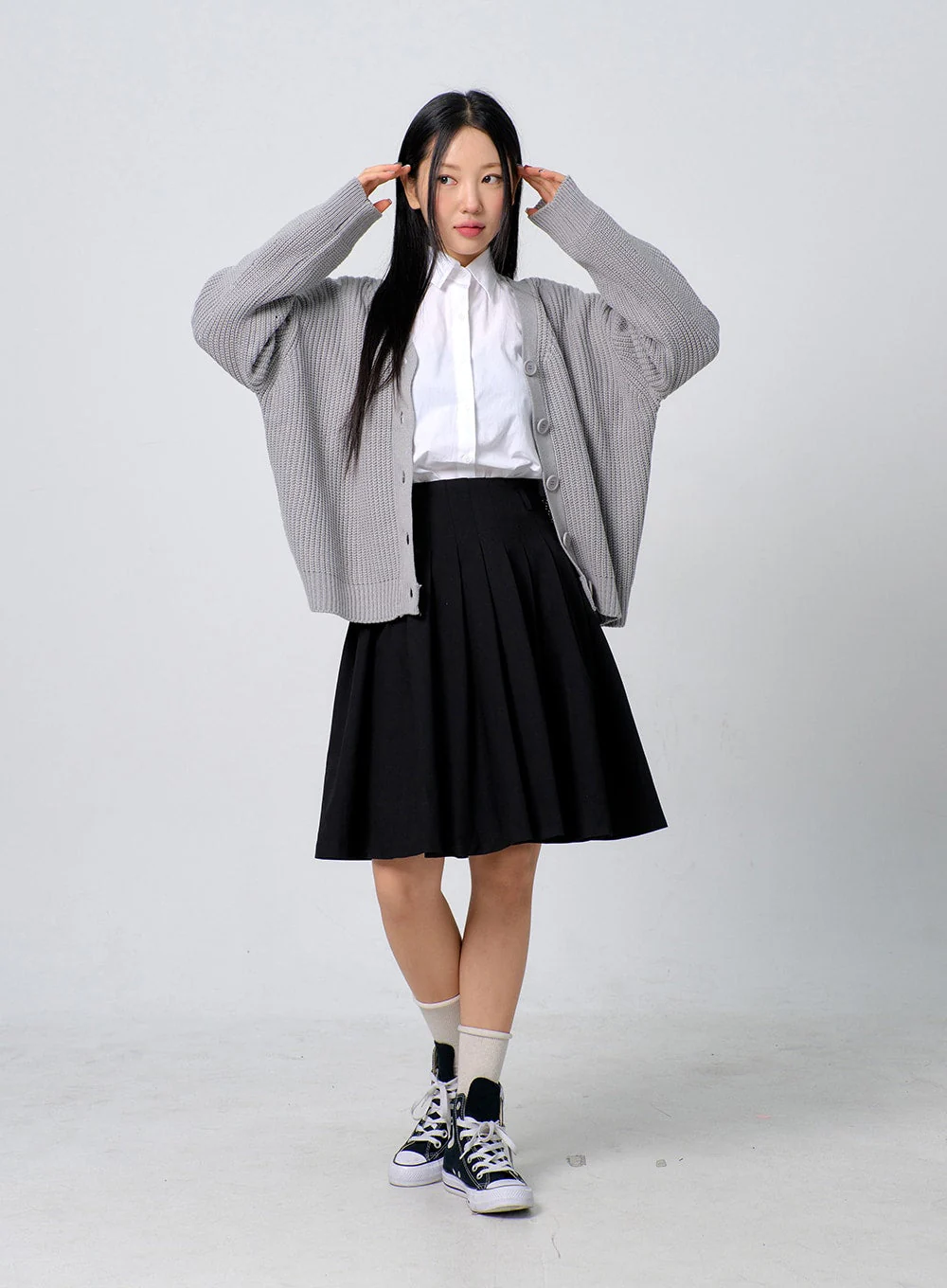 Oversized Knit Button Cardigan BJ331 - Image 9