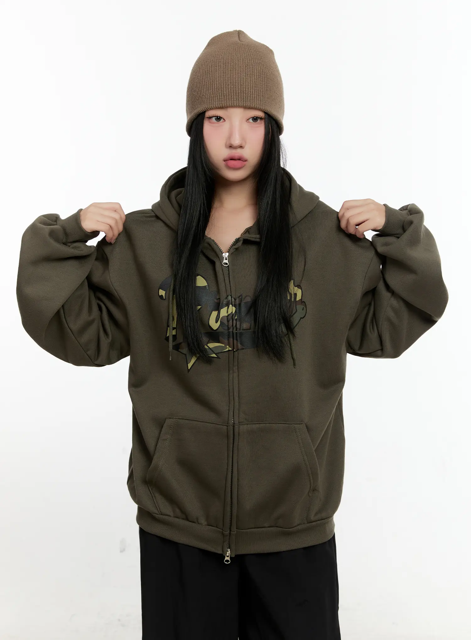 Oversized Lettering Hoodie CN505 - Image 7