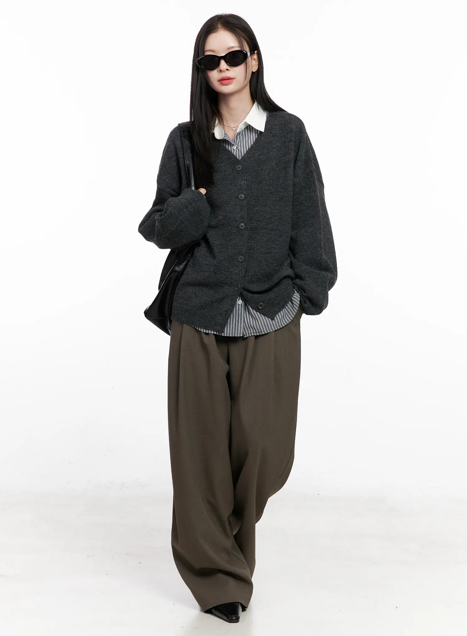 Oversized Pintuck Trousers CN504