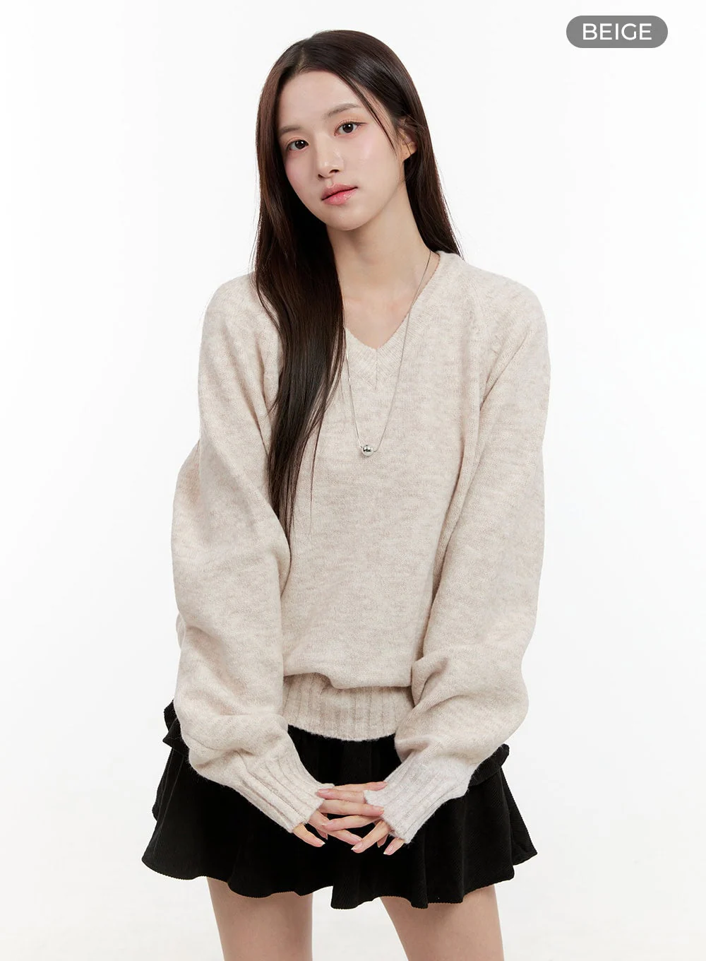 Oversized V-Neck Sweater OG429 - Image 10