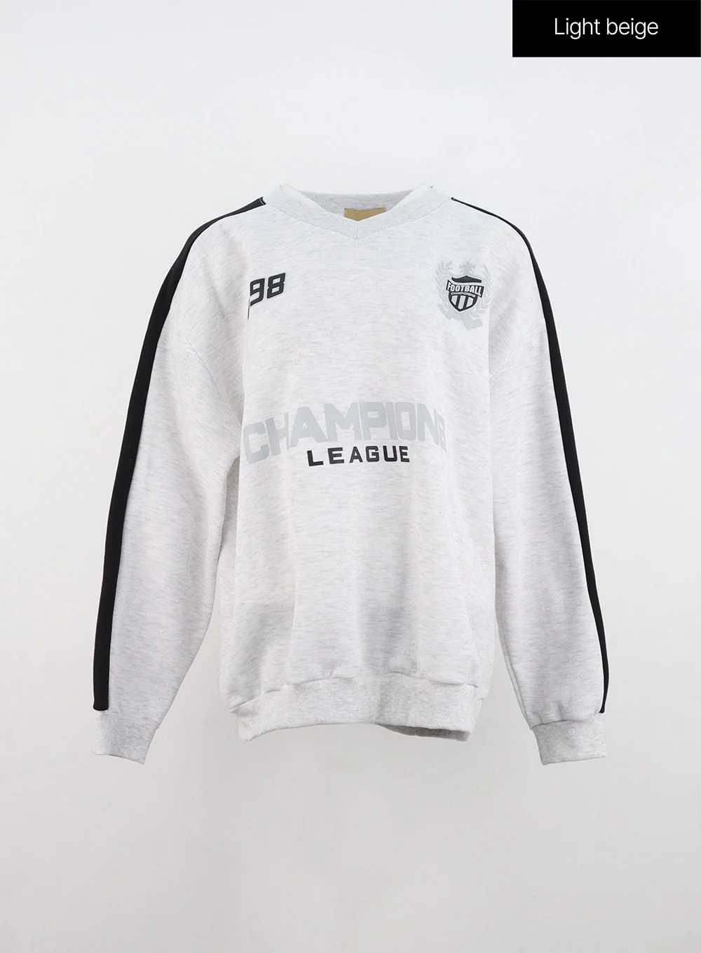 Oversized V Neck Sweatshirt IN322 - Image 11