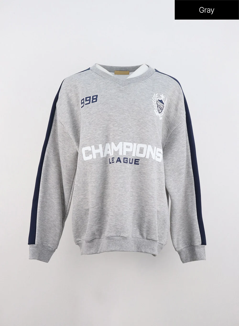 Oversized V Neck Sweatshirt IN322 - Image 12