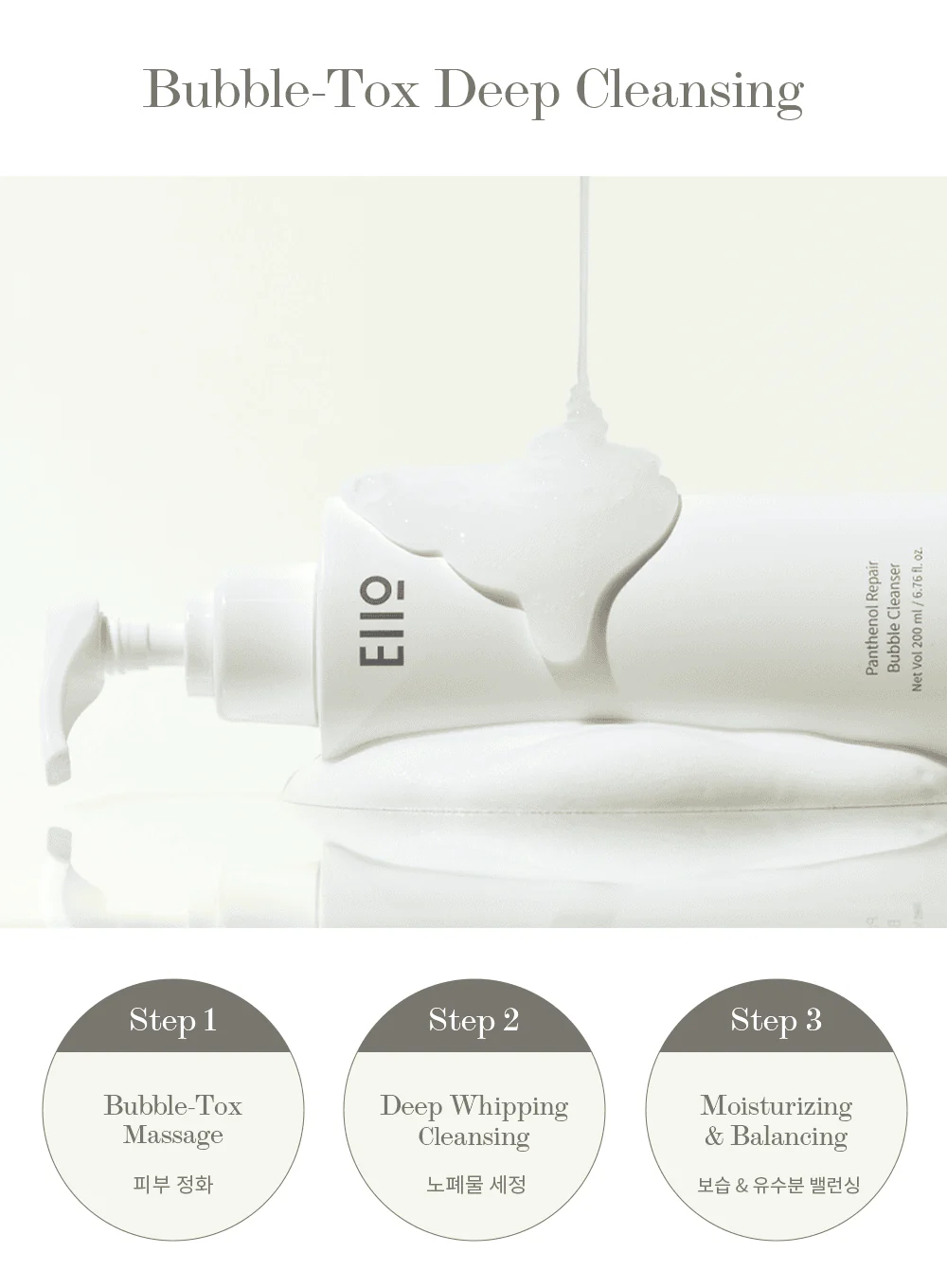 Panthenol Repair Bubble Cleanser (200ml) - Image 3