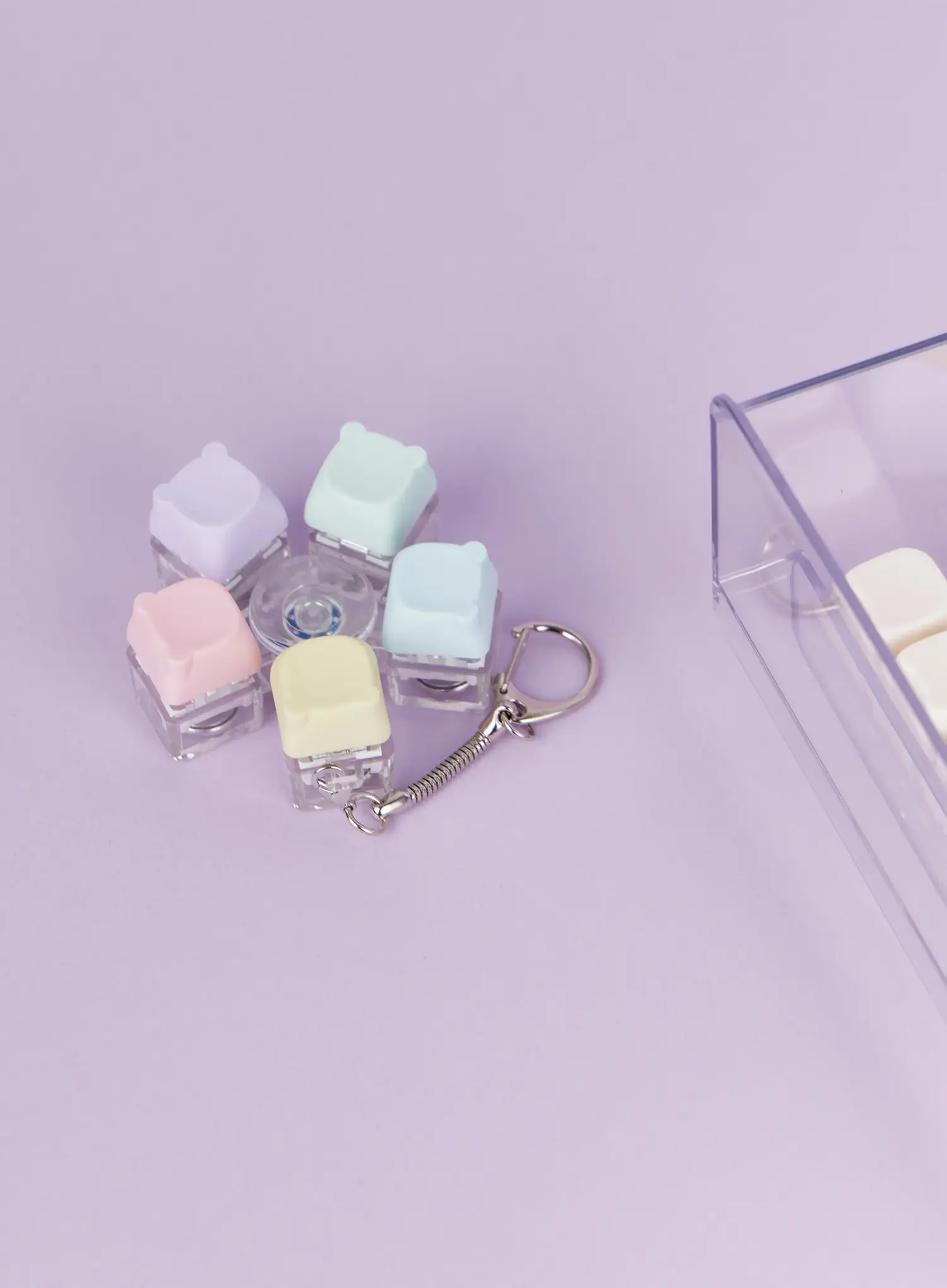 Pastel 5-Keycap Keychain IA524 - Image 4