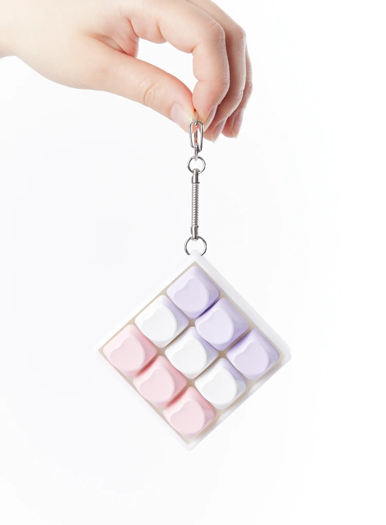 Pastel Heart 9-Keycap Keychain IA524 - Image 2