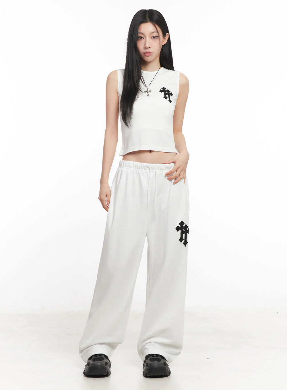 Patched Chic Sleeveless Top IY516 - Image 12