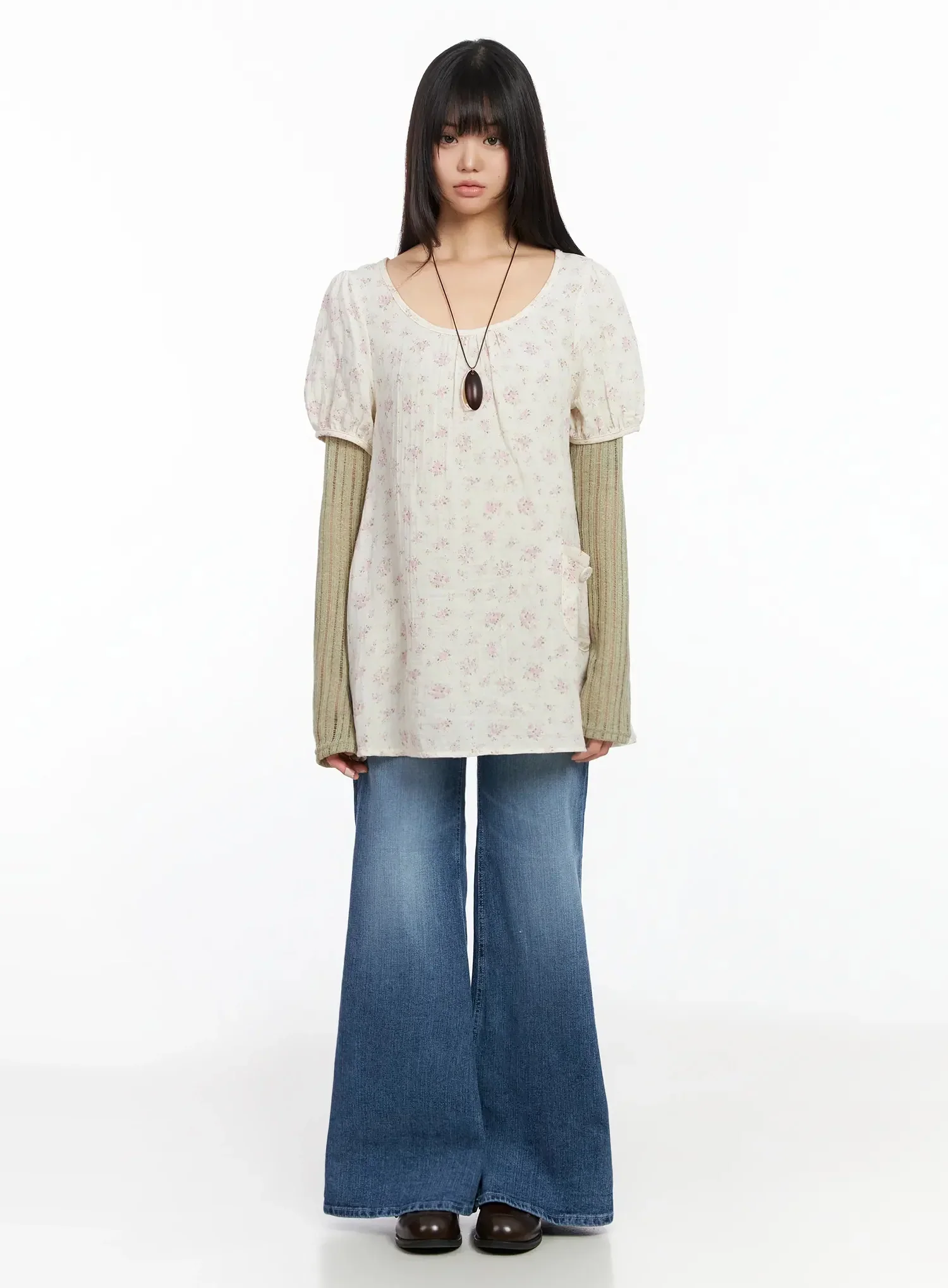 Patterned Tunic Layer Dress IA523 - Image 10