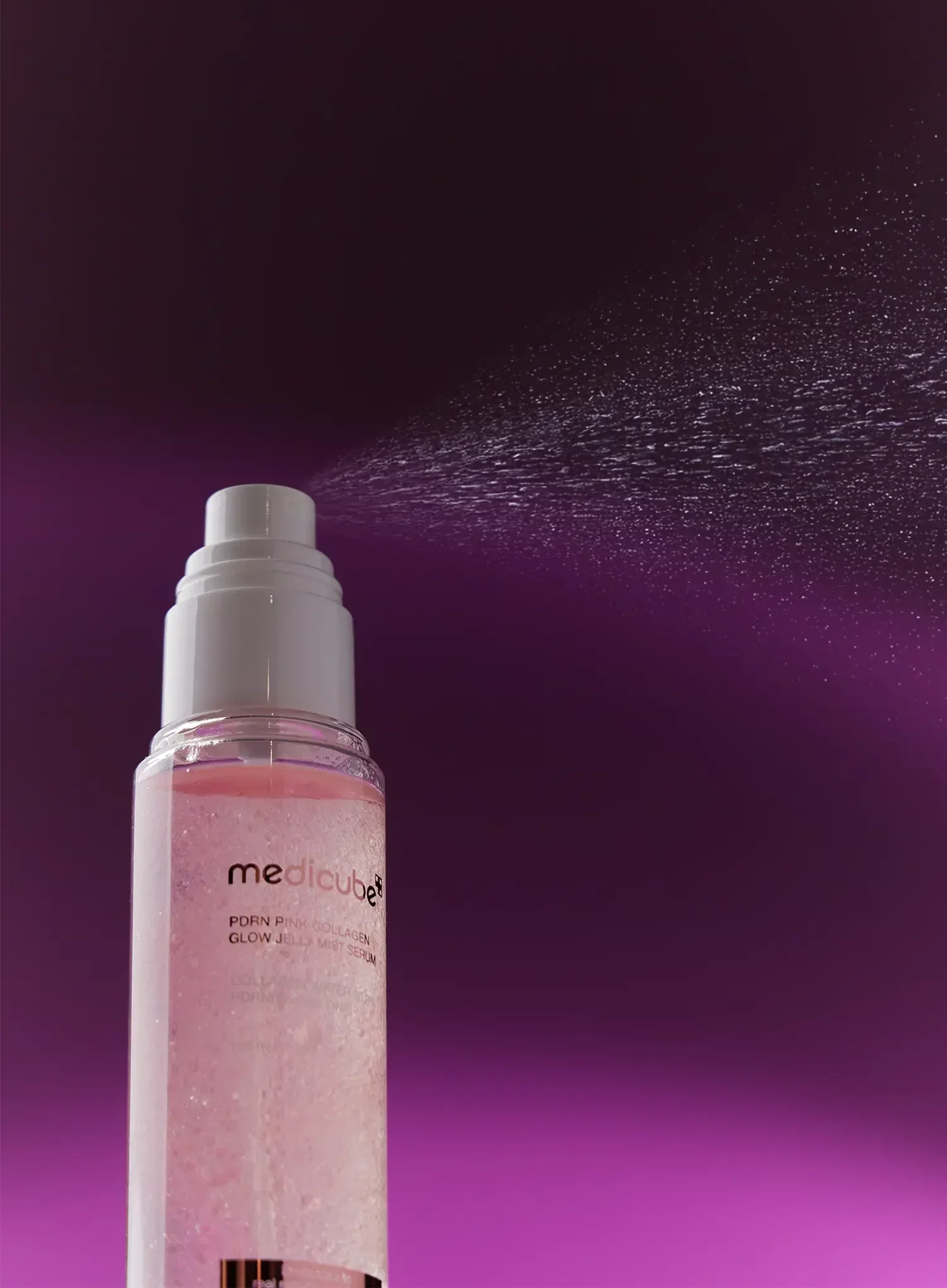 PDRN Pink Collagen Glow Jelly Mist Serum (100ml) - Image 2