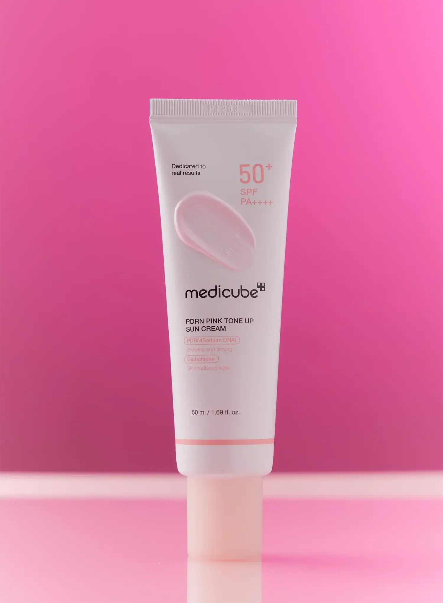 PDRN Pink Tone Up Sun Cream (SPF50+ PA++++) (50ml) - Image 2