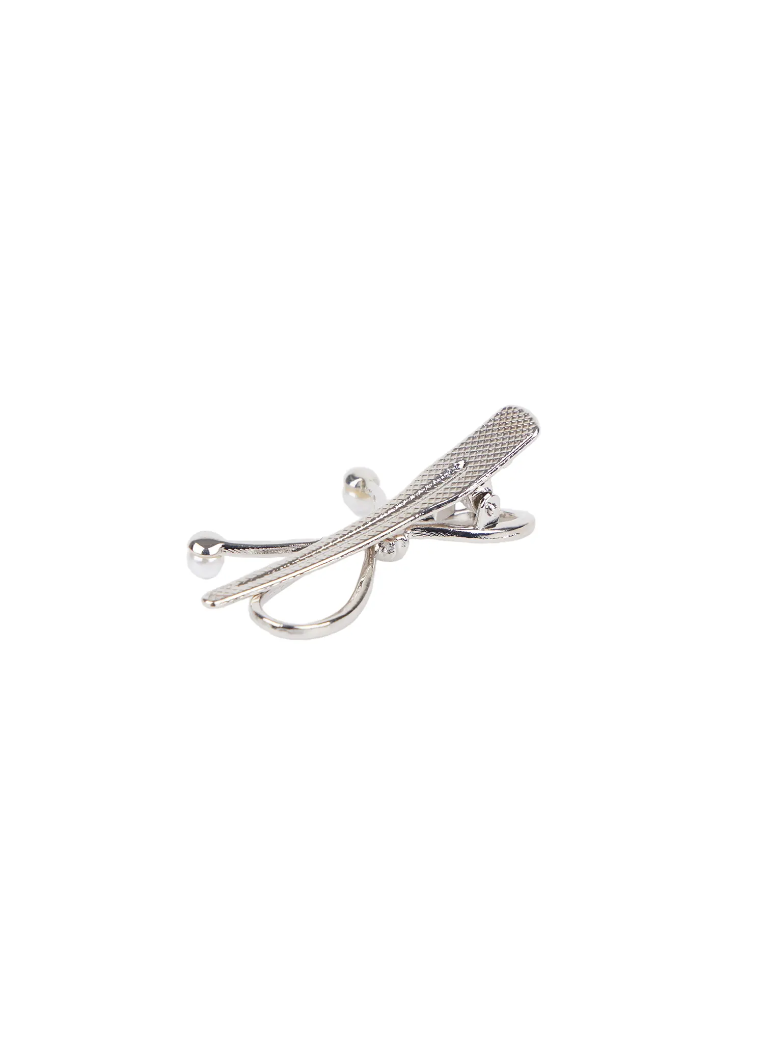 Pearl Accent Bow Hair Clip IM531 - Image 4