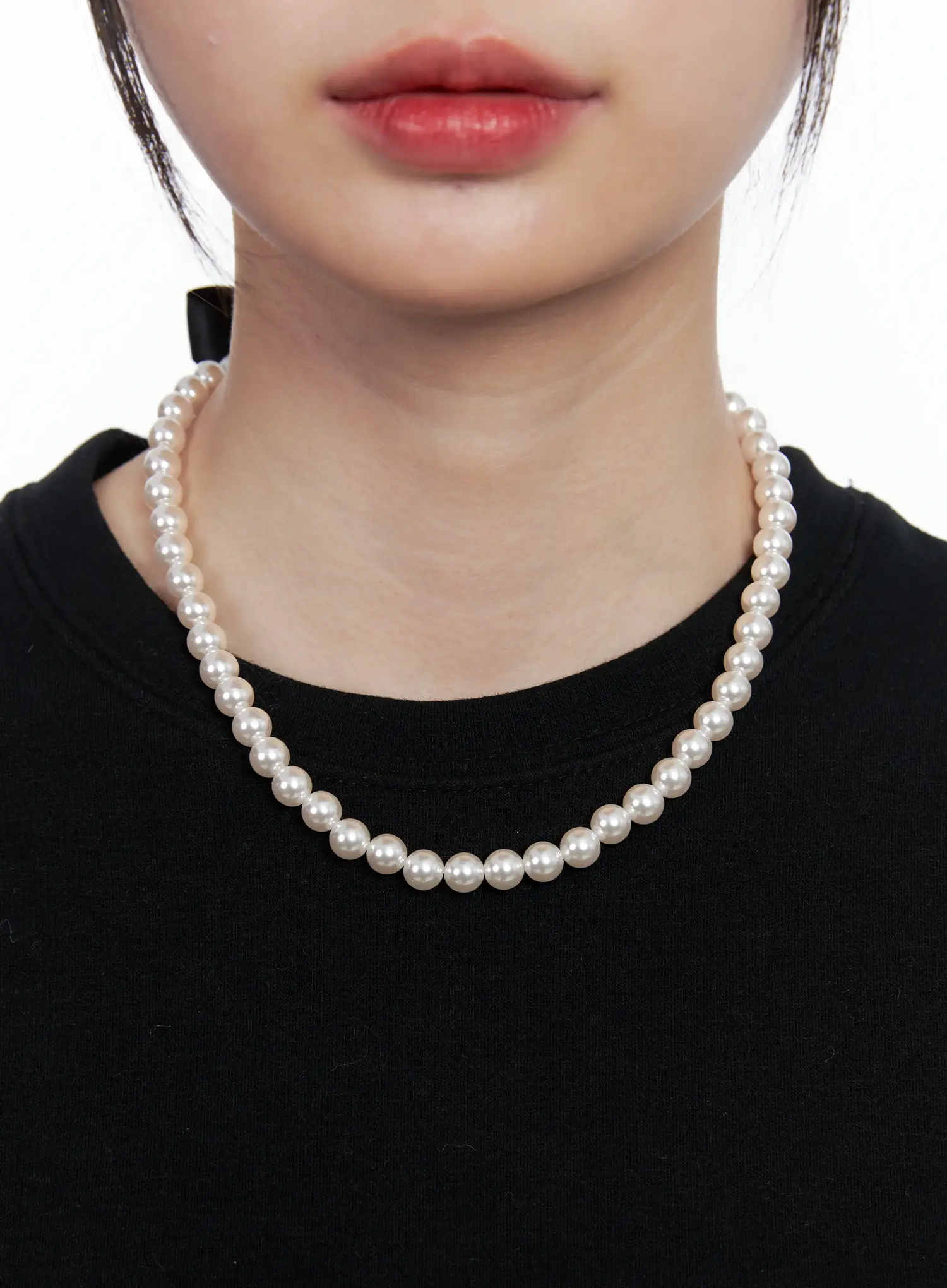 Pearl Bead Strand Necklace IN514 - Image 5