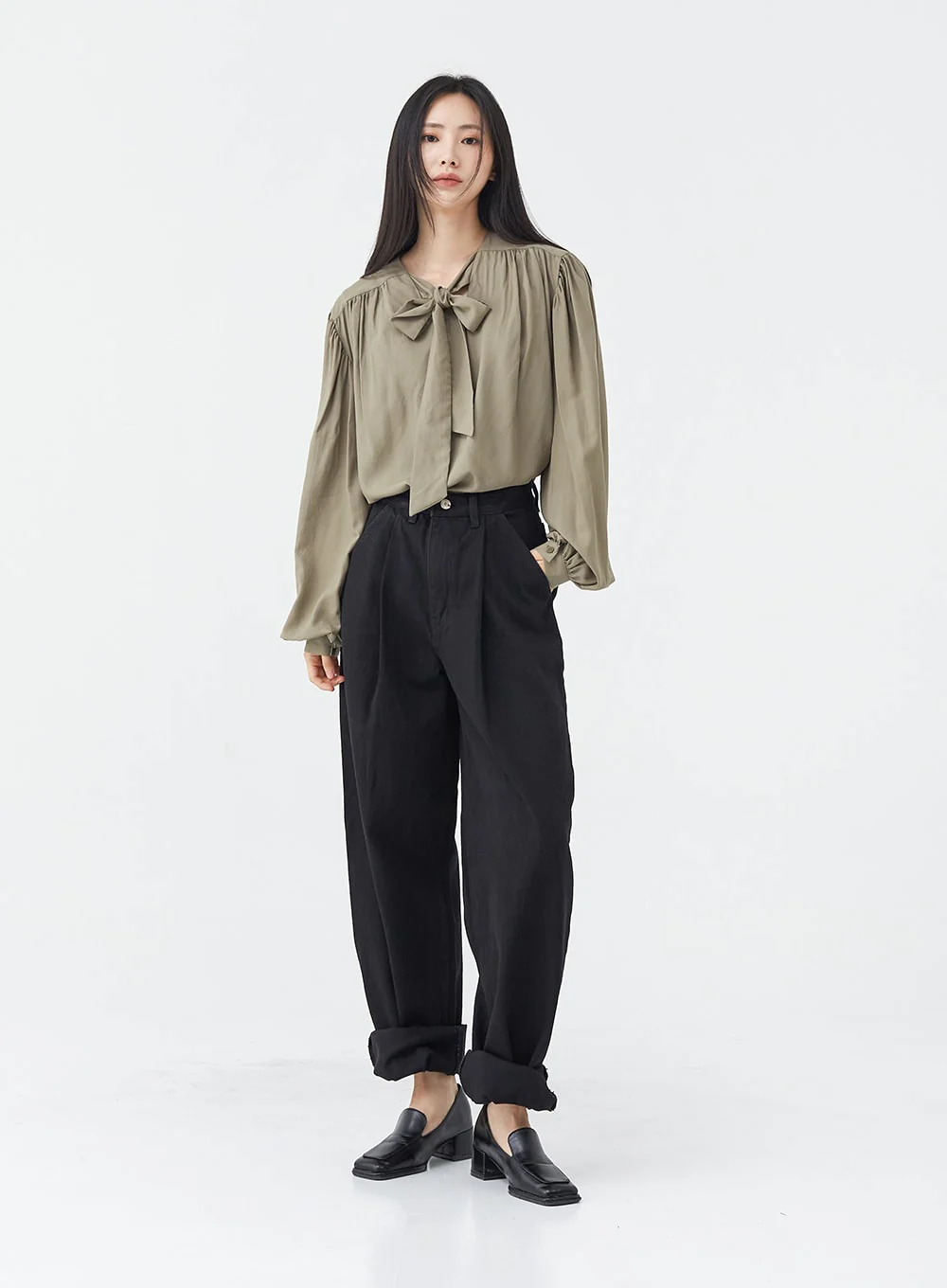 Pintuck Black Jeans OG18 - Image 6