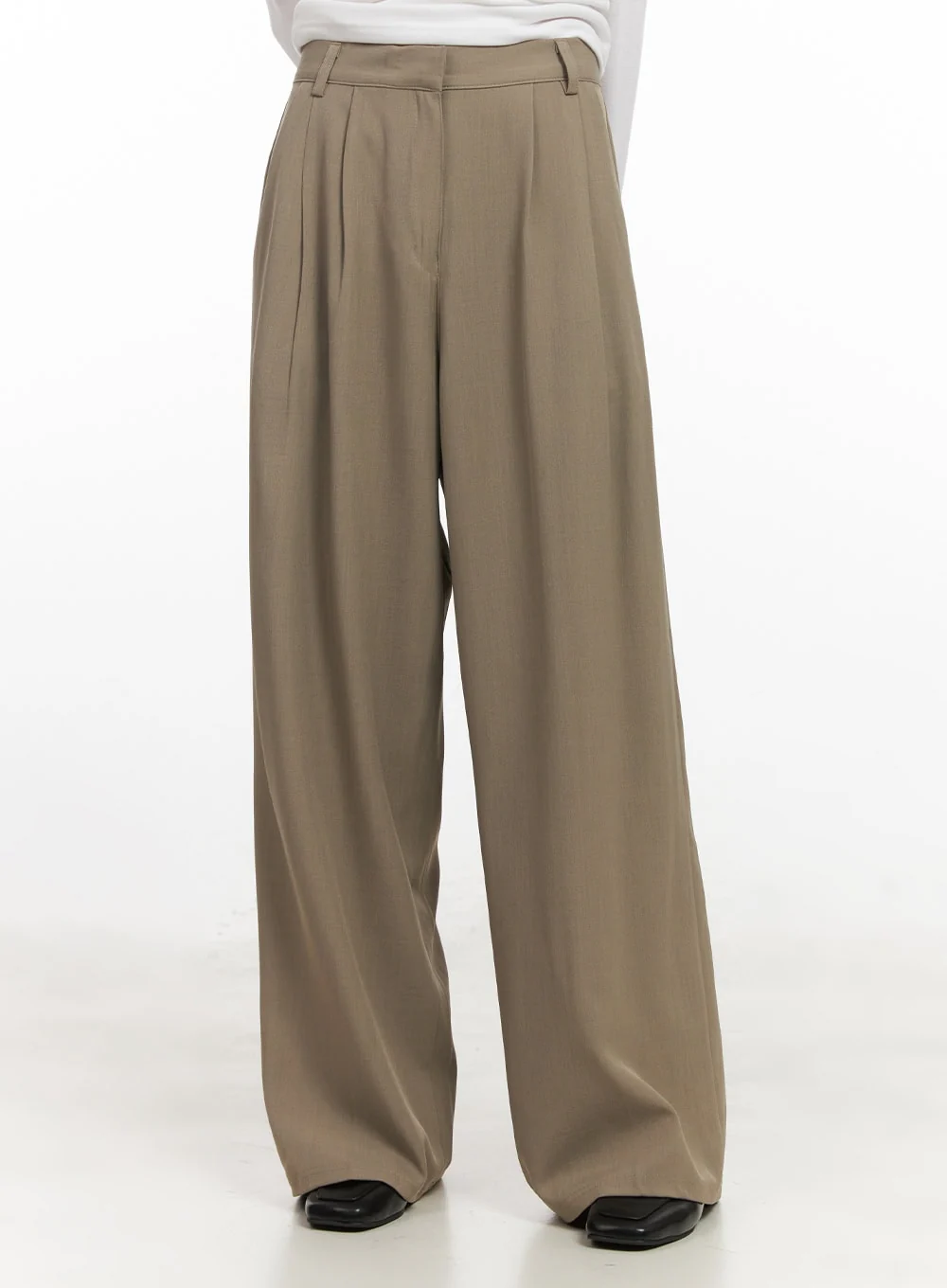 Pintuck Relaxed-Fit Slacks CJ528 - Image 10