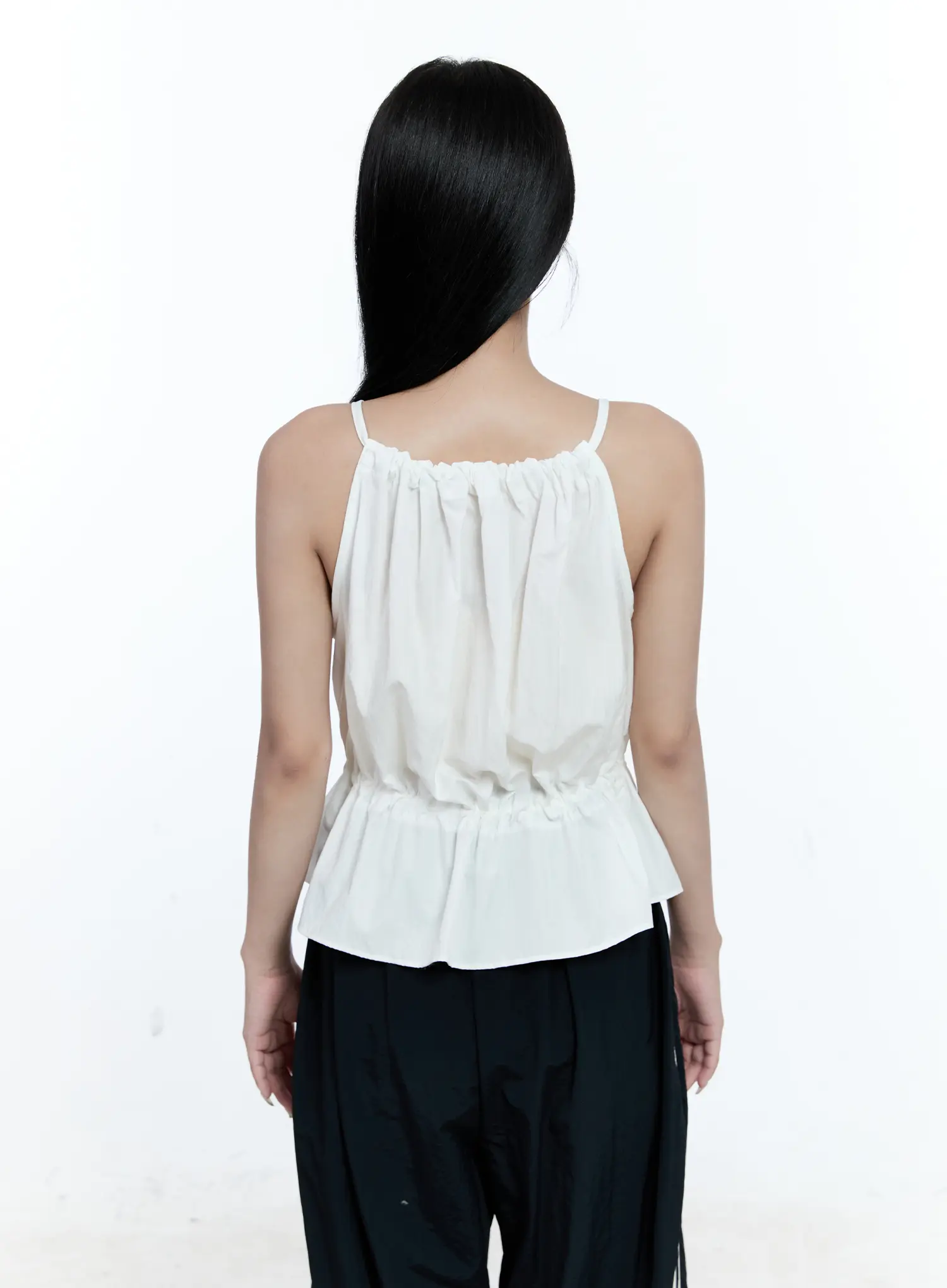 Pintuck String Halter Top CG512 - Image 8