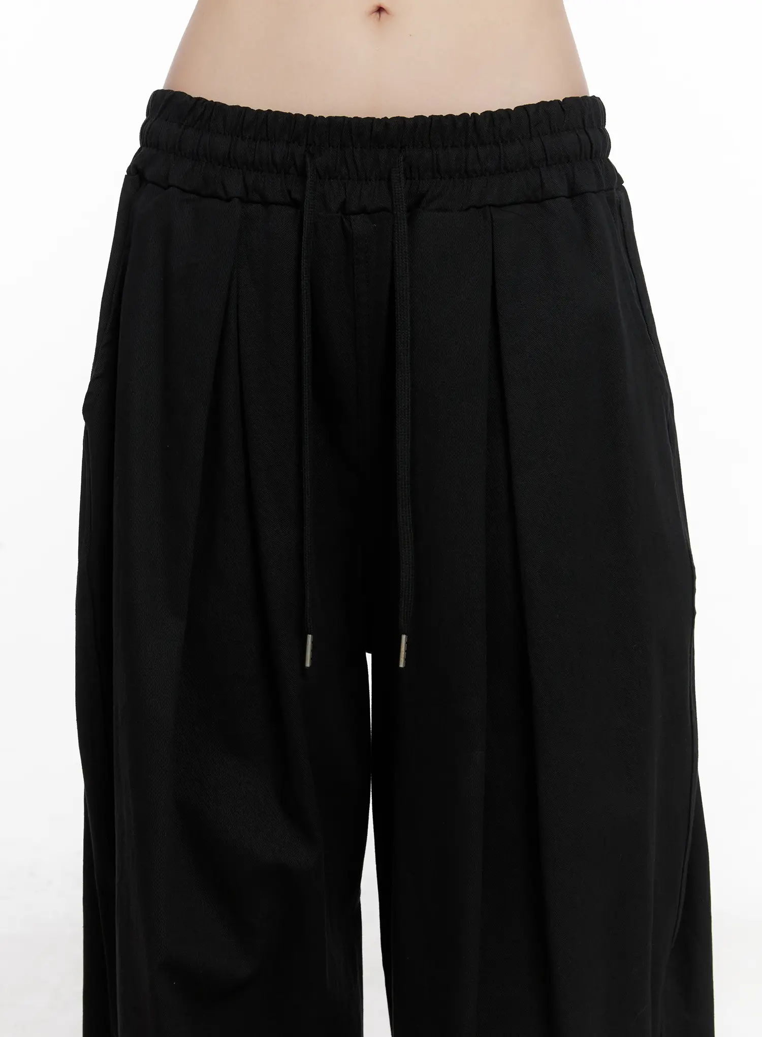 Pintuck Wide Cotton Pants CG518 - Image 3