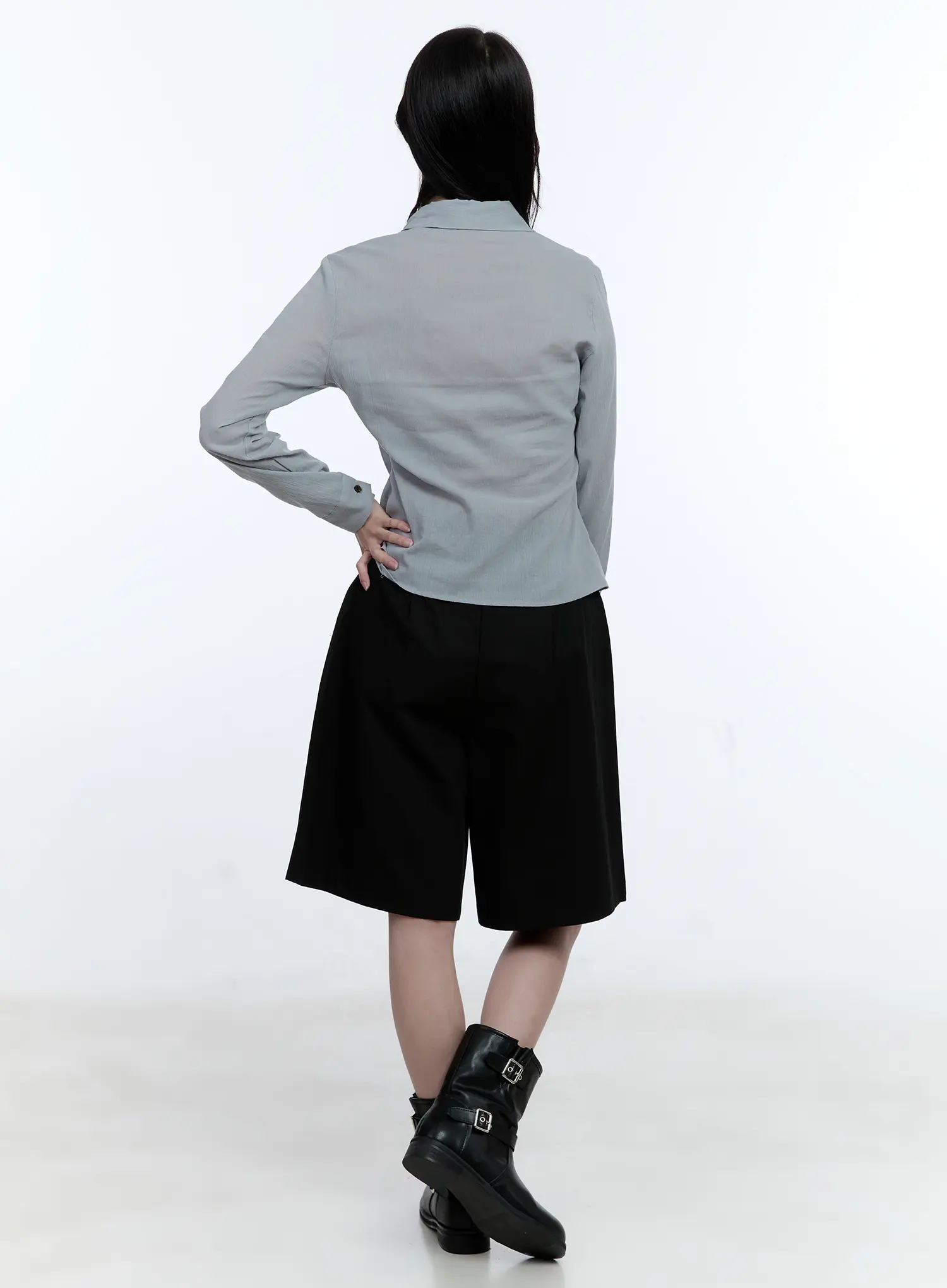 Pintuck Wide Jorts CG512 - Image 5