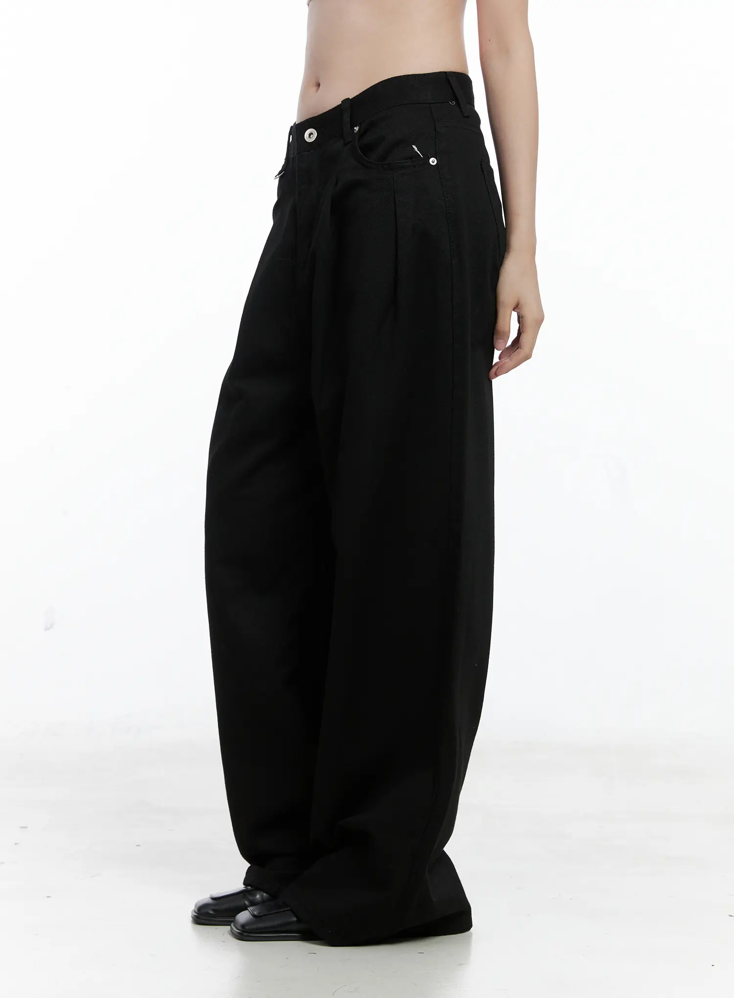 Pintuck Wide Pants CO503 - Image 3
