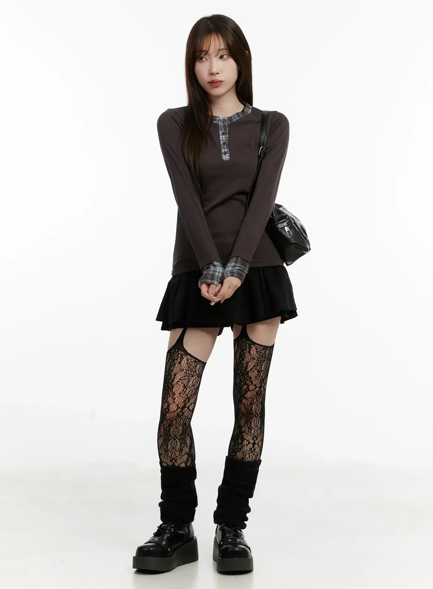Plaid Long Sleeve Tee ID525 - Image 2