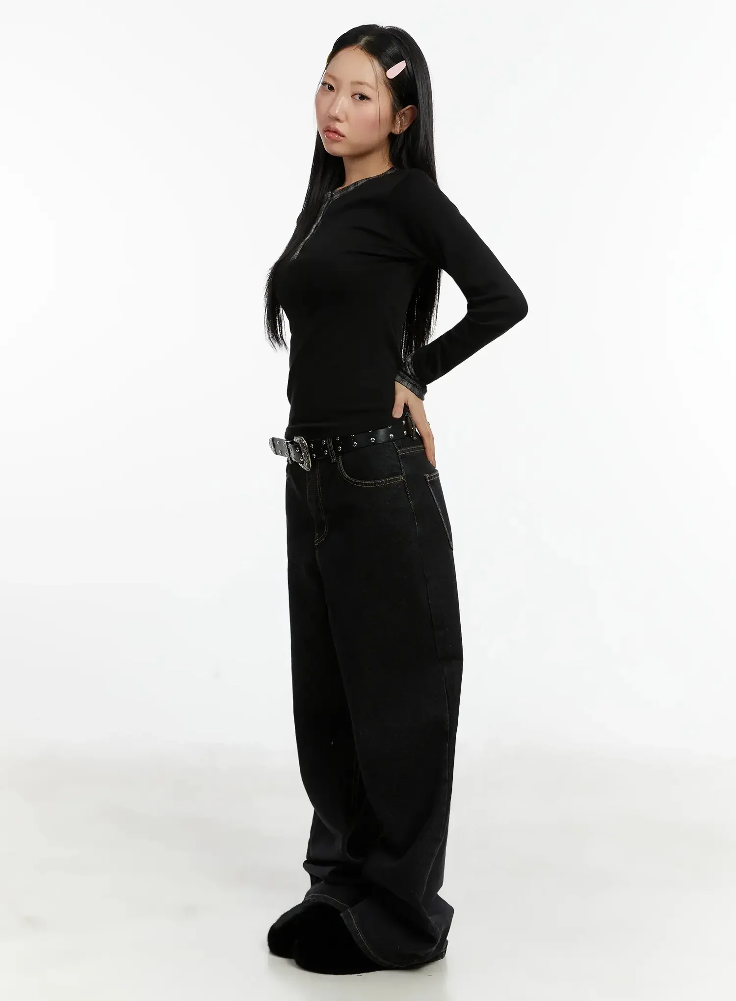 Plaid Long Sleeve Tee ID525 - Image 3