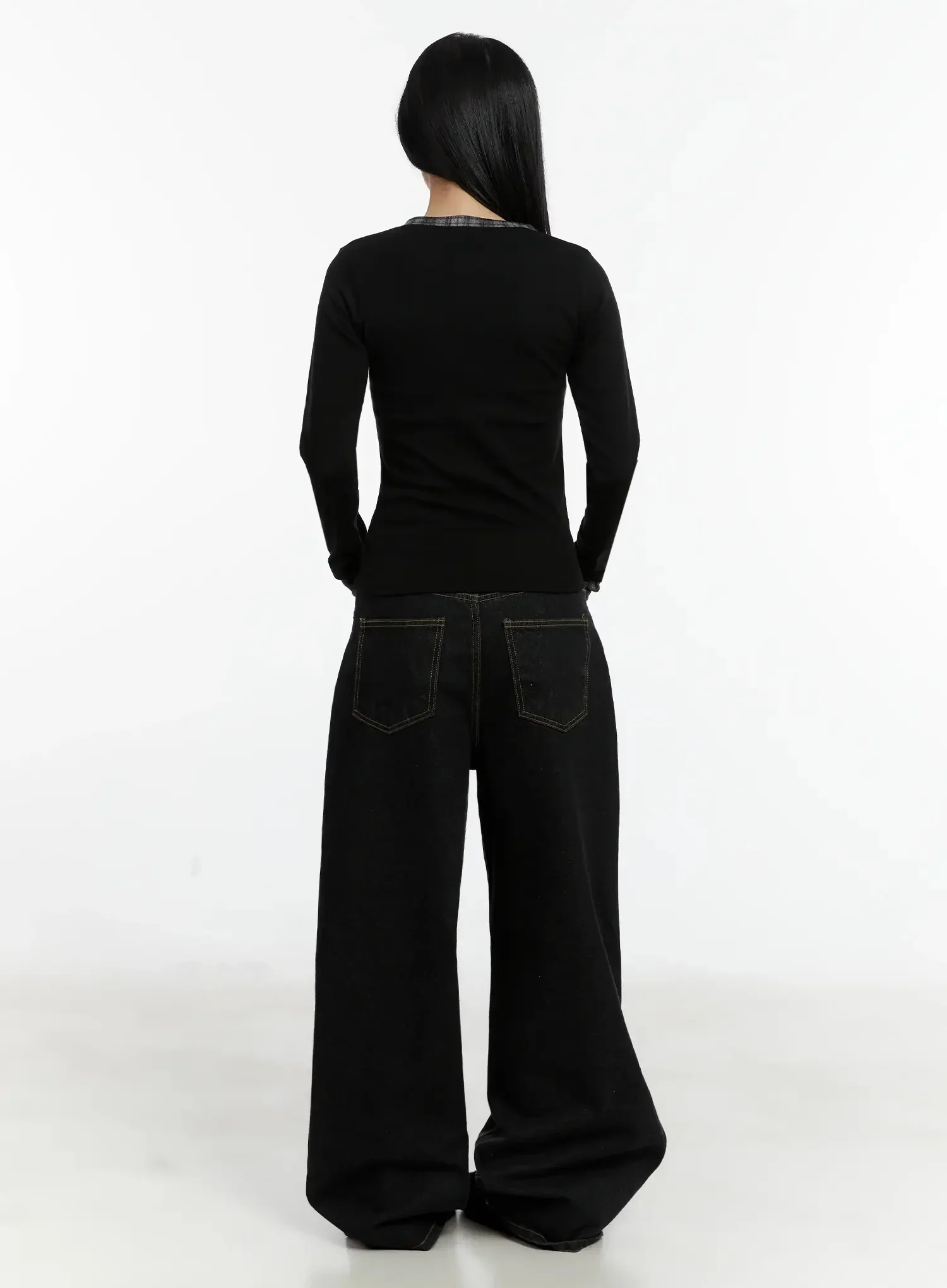 Plaid Long Sleeve Tee ID525 - Image 9