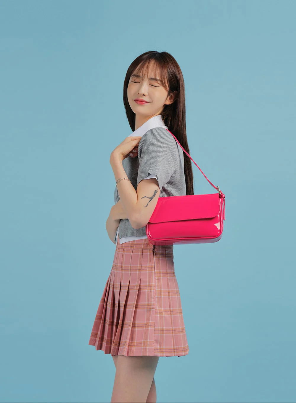 Plaid Pleated Tennis Skirt BA27 - Image 11