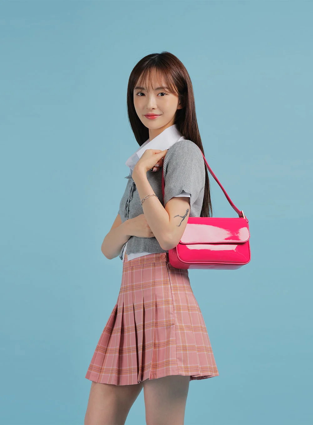 Plaid Pleated Tennis Skirt BA27 - Image 12