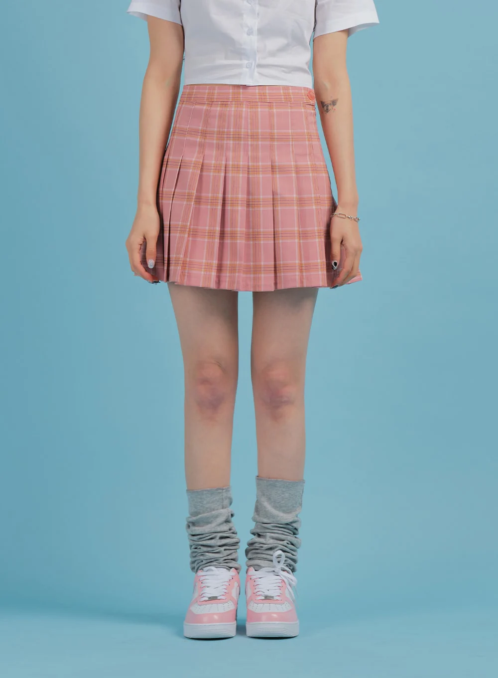 Plaid Pleated Tennis Skirt BA27 - Image 22