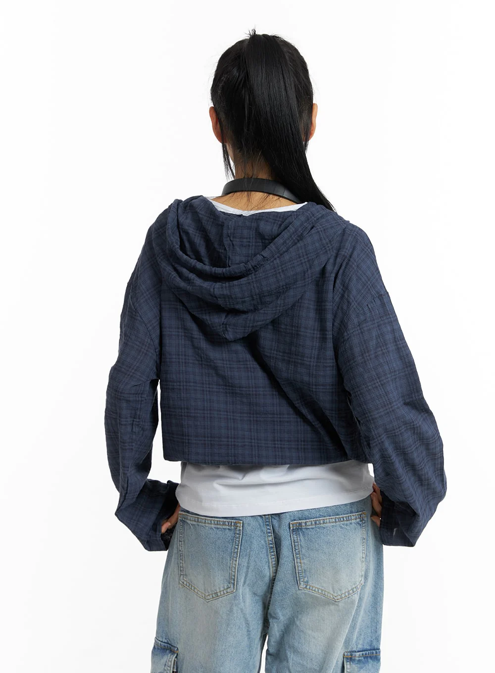 Plaid Pocket Hoodie CM407 - Image 6