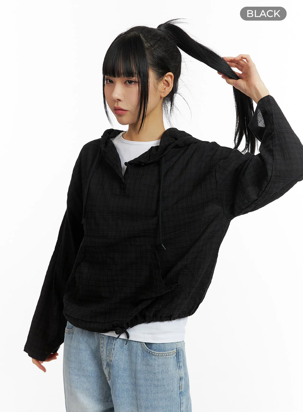 Plaid Pocket Hoodie CM407 - Image 9