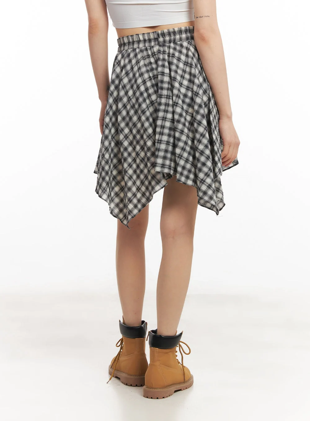 Plaid Ruffle Mini Skirt CA523 - Image 6
