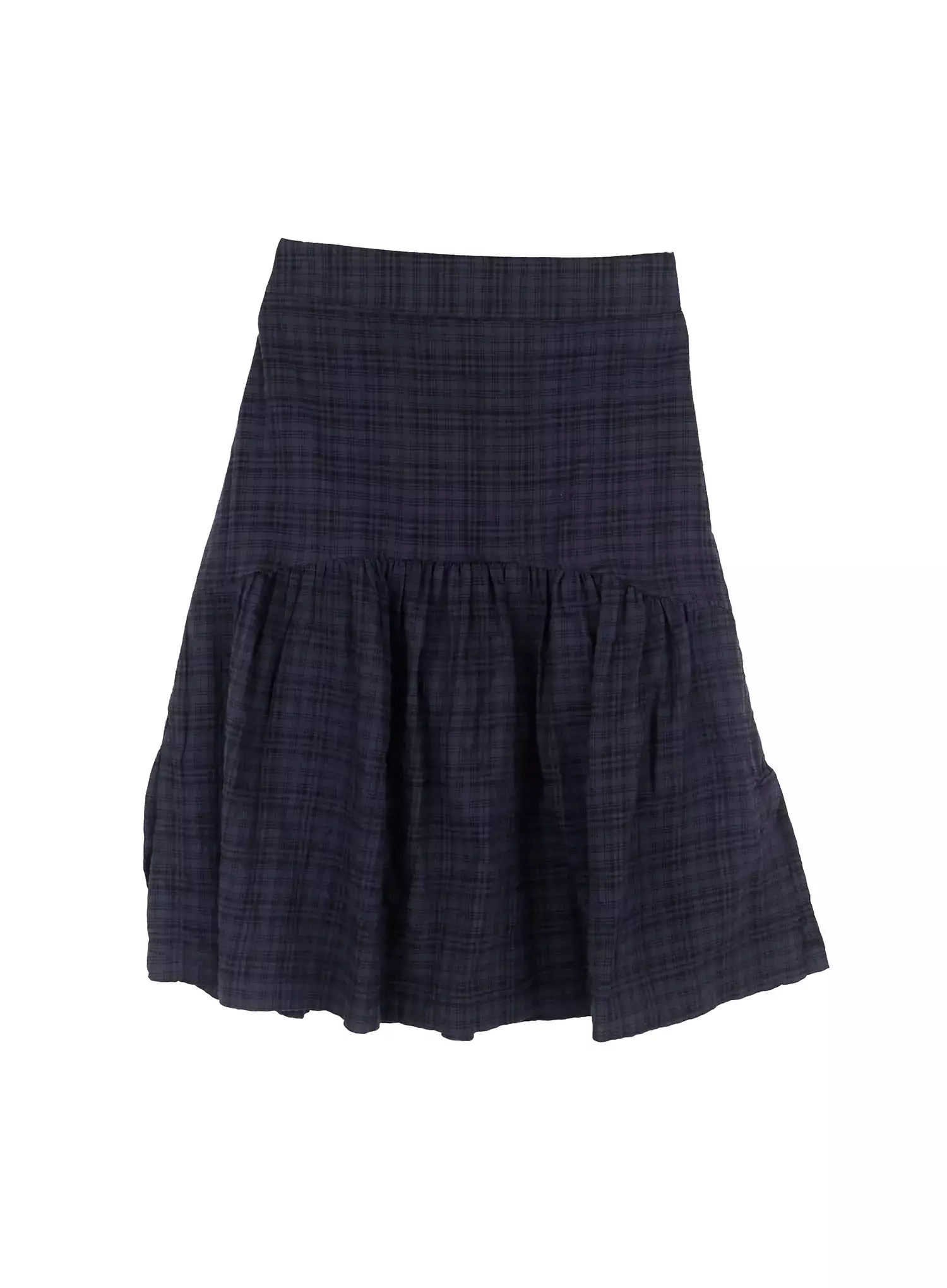 Plaid Split Midi Skirt F516 - Image 16