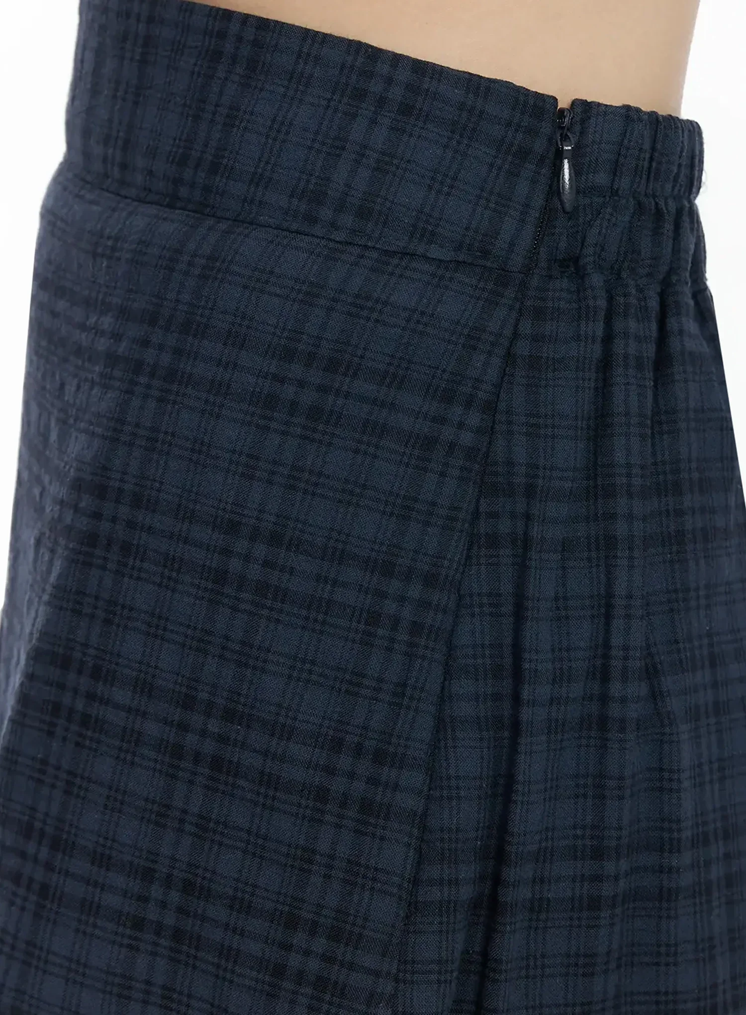 Plaid Split Midi Skirt F516 - Image 6