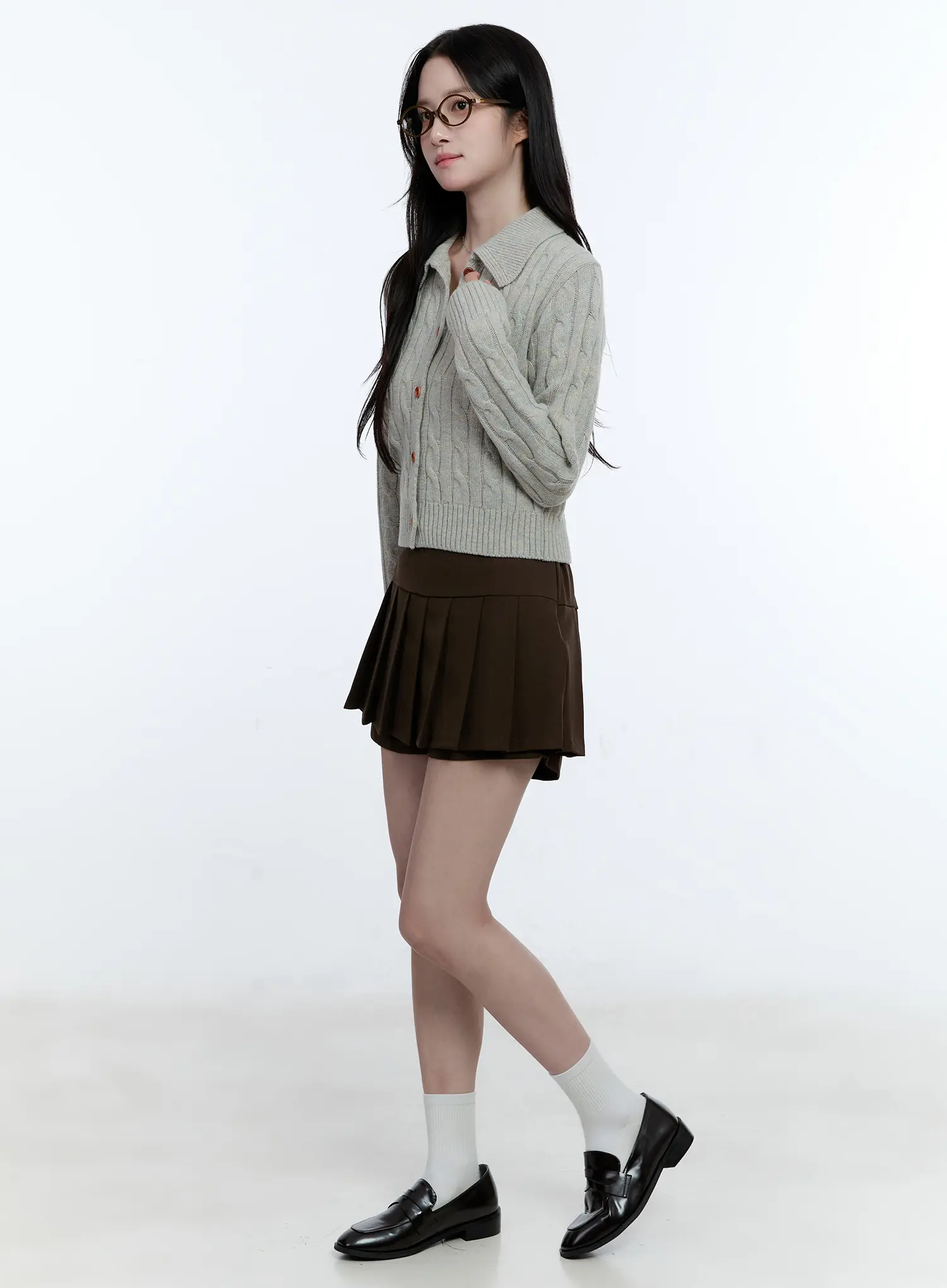 Pleated Adjustable Mini Skort CG514 - Image 5