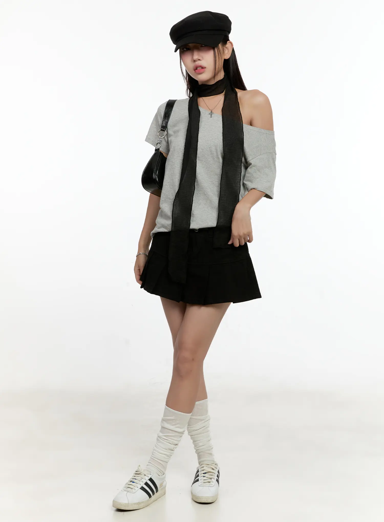 Pleated Mini Skirt CG501 - Image 2