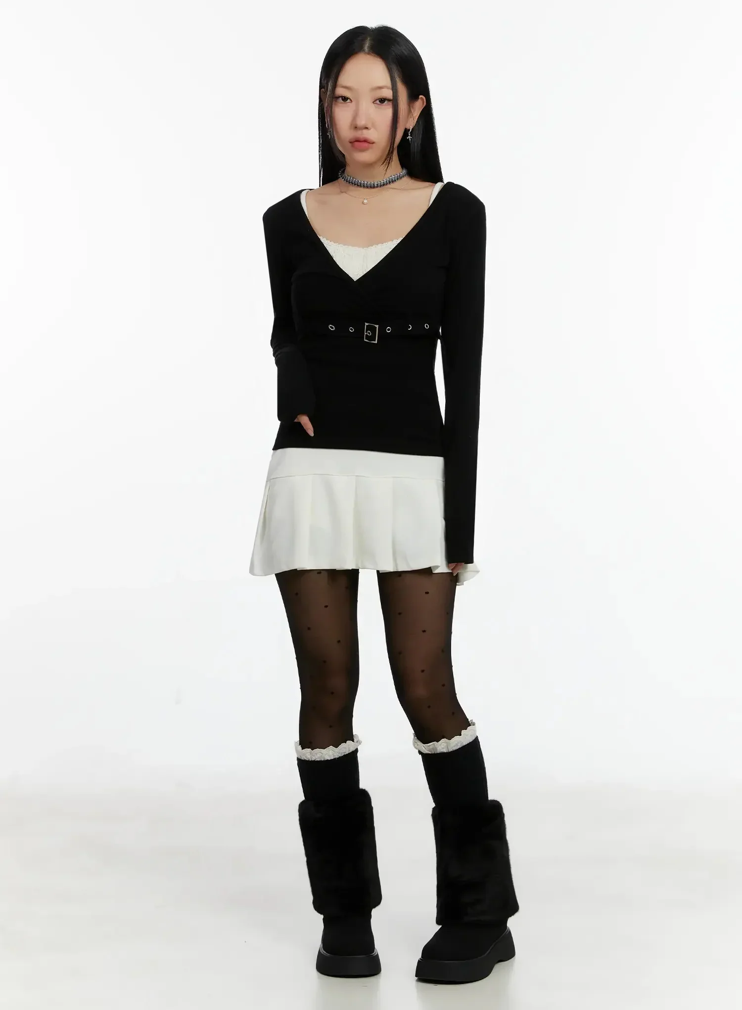 Pleated Mini Skirt ID525 - Image 3