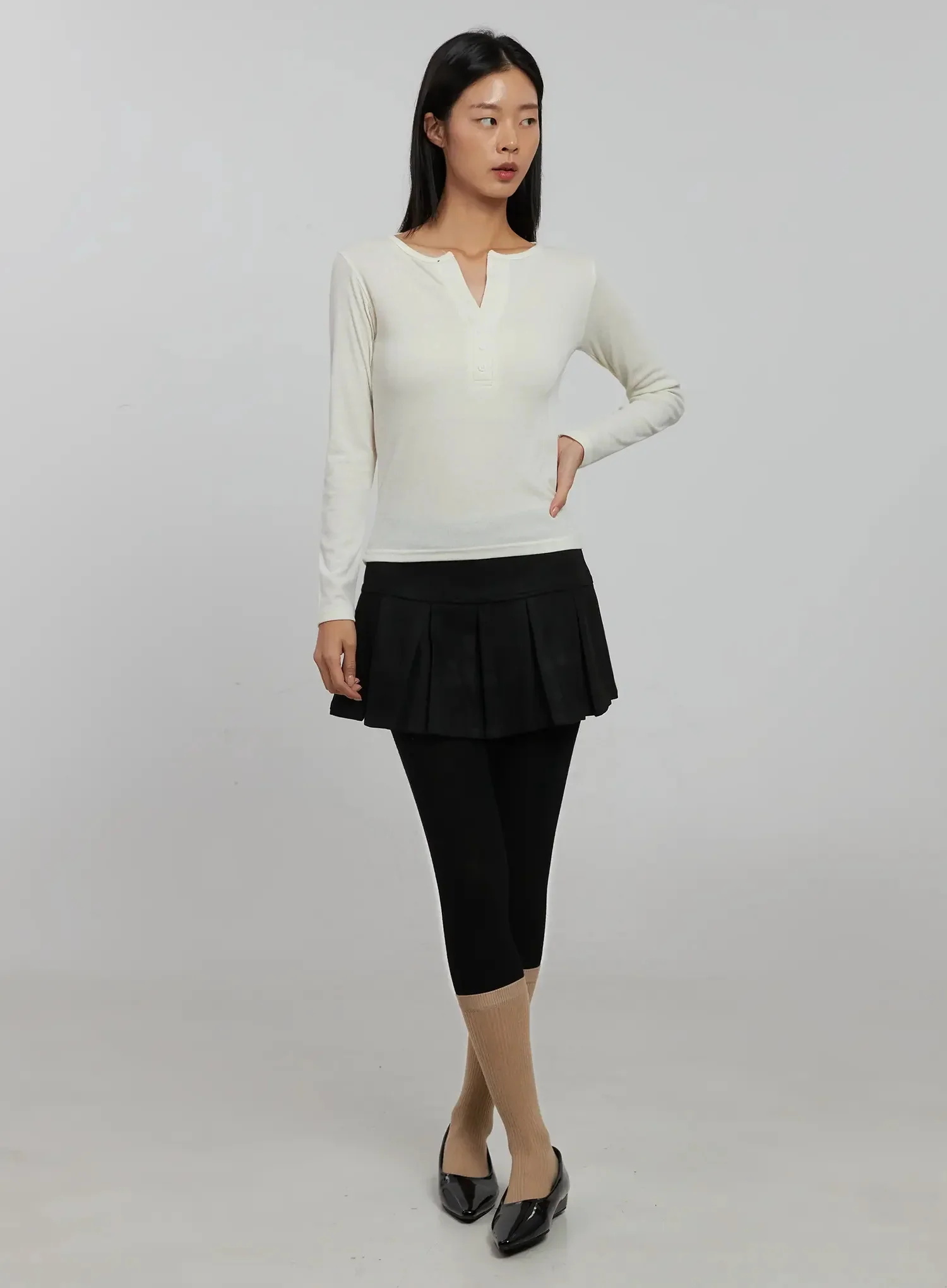 Pleated Mini Skirt IJ509 - Image 14