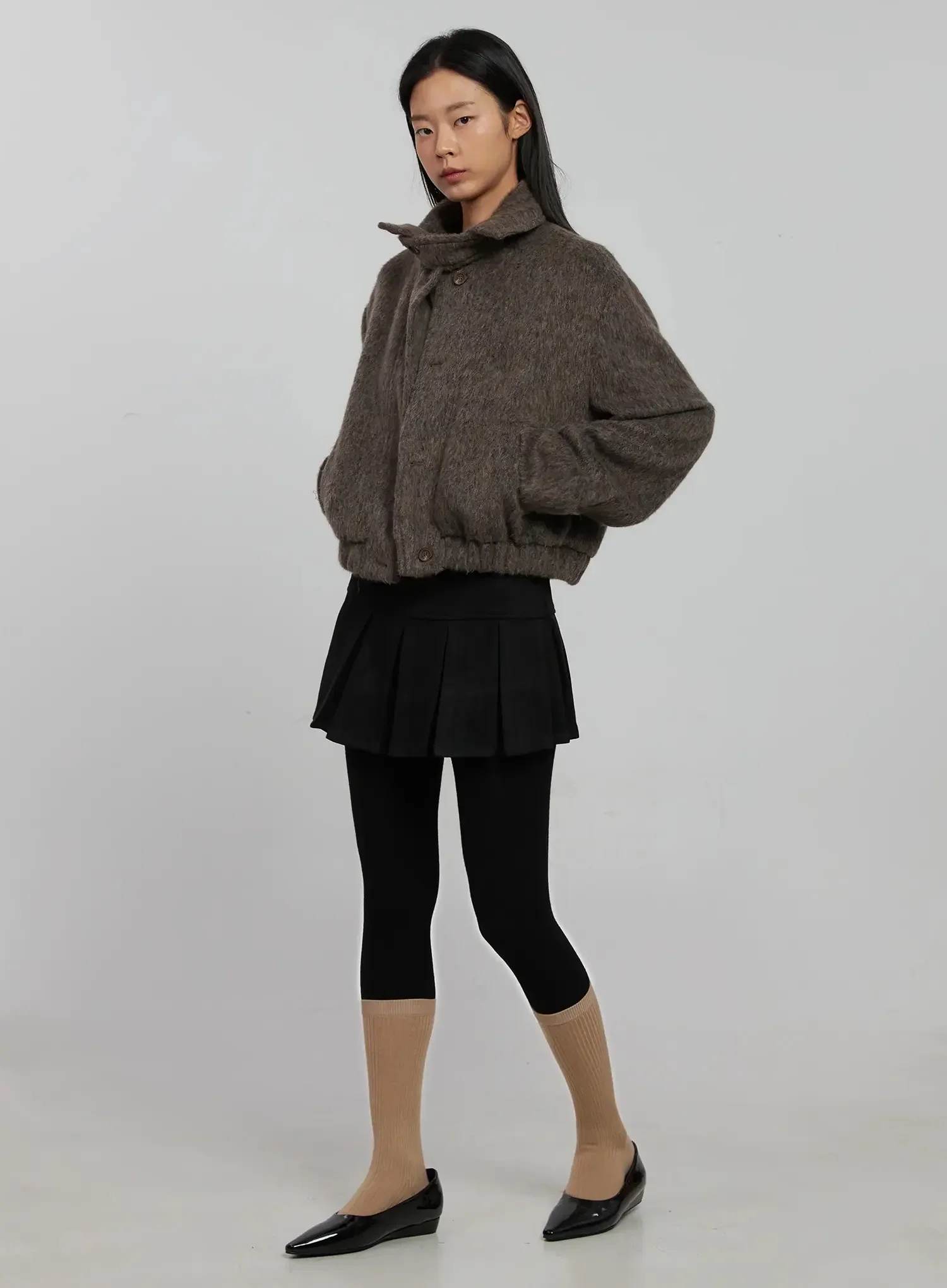 Pleated Mini Skirt IJ509 - Image 3