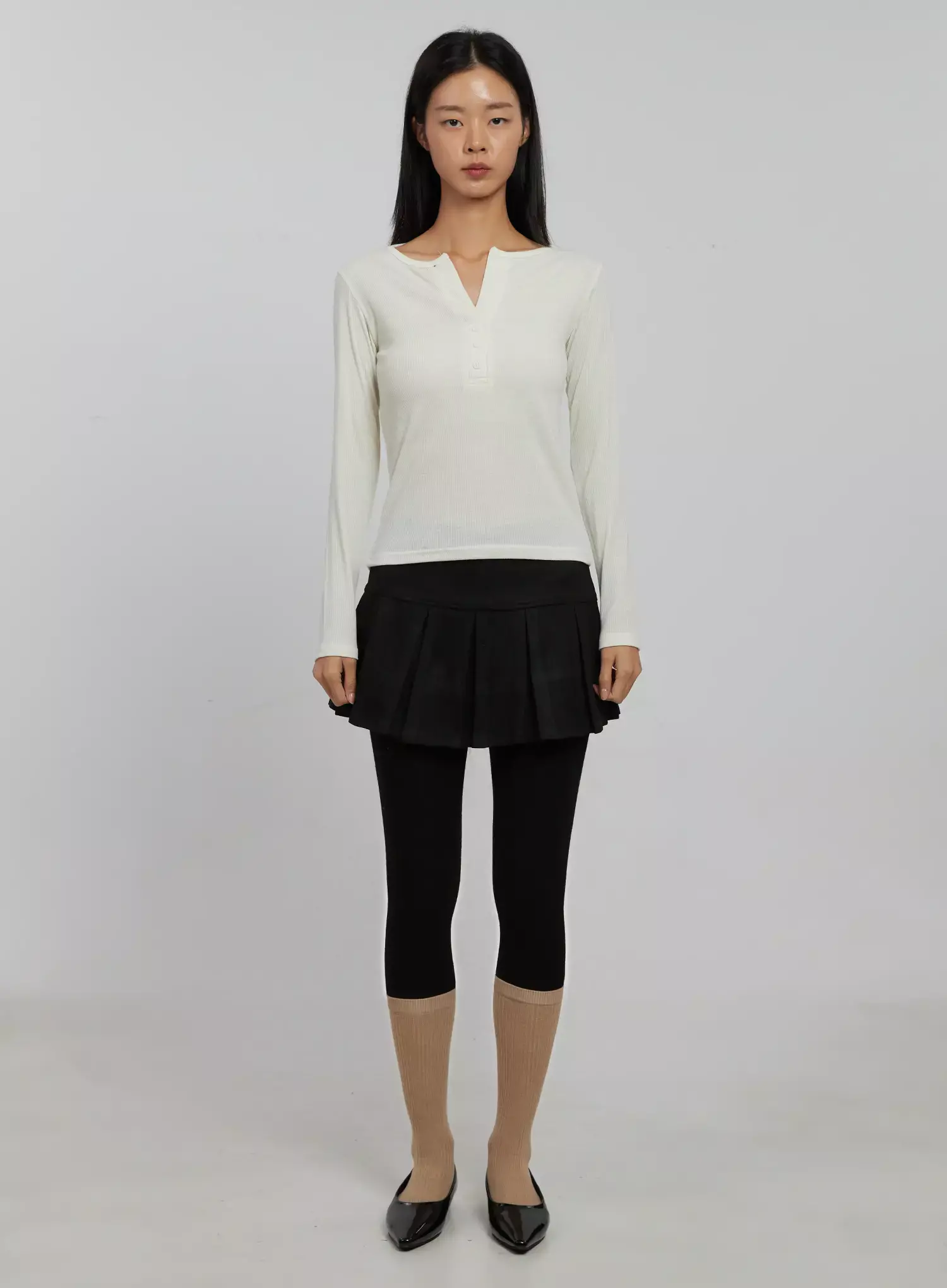 Pleated Mini Skirt IJ509 - Image 6