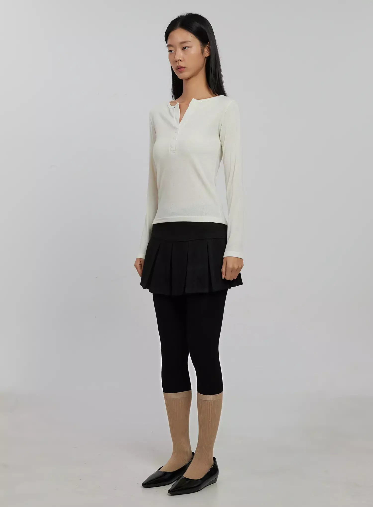 Pleated Mini Skirt IJ509 - Image 7
