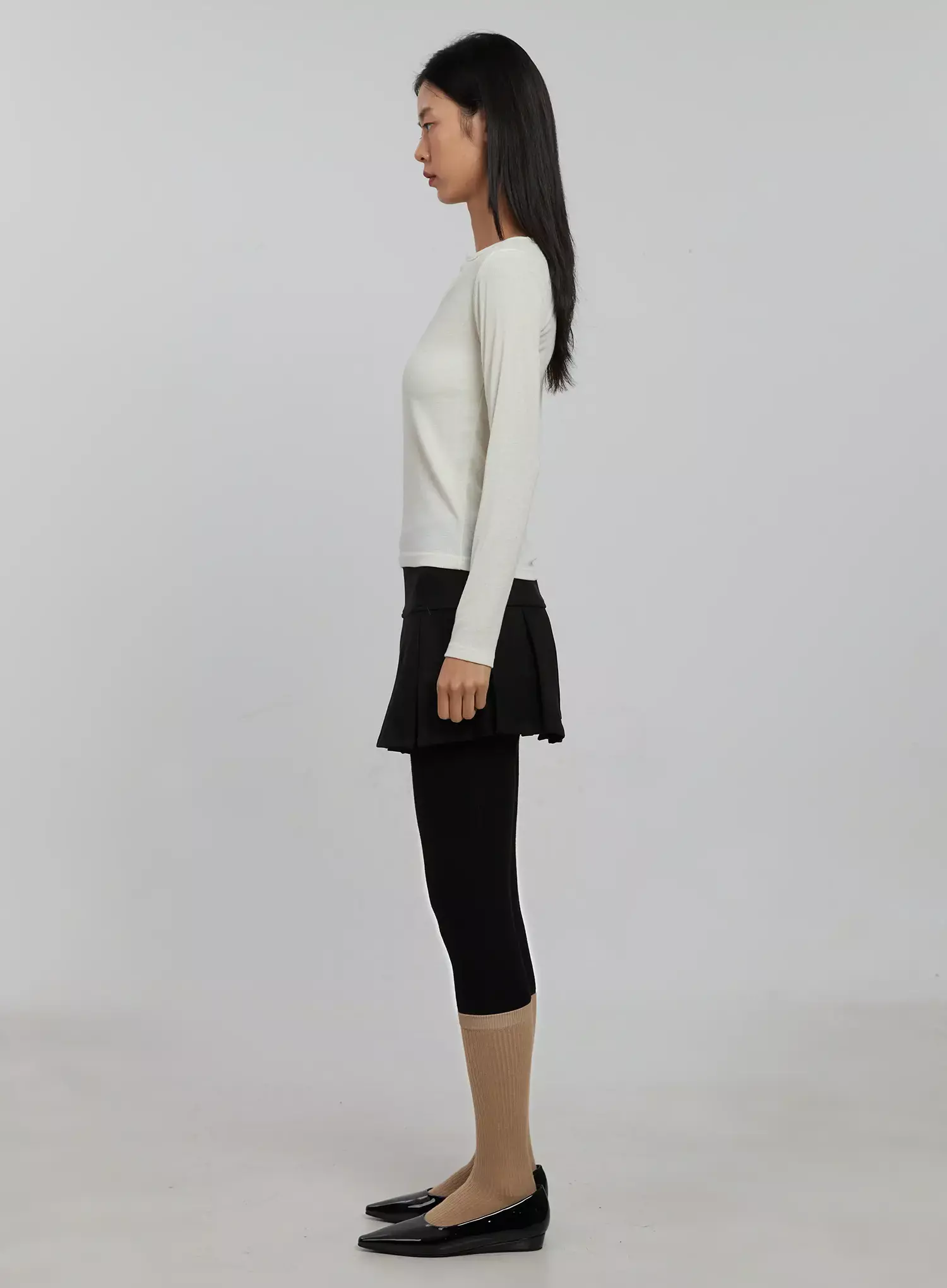 Pleated Mini Skirt IJ509 - Image 8