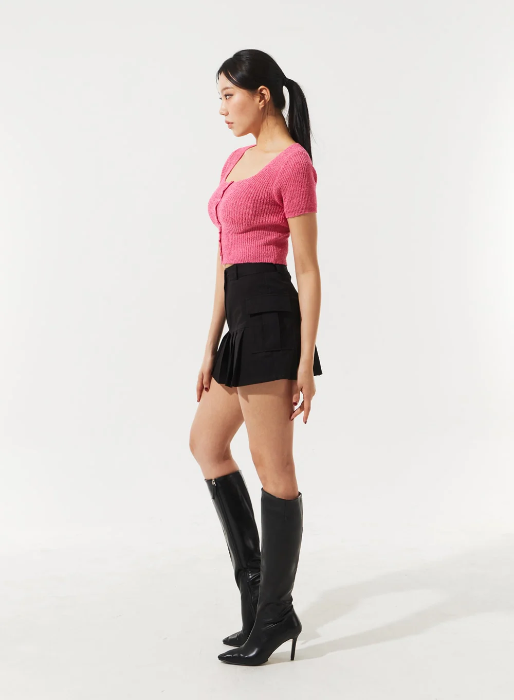 Pleated Mini Skirt IM330 - Image 9