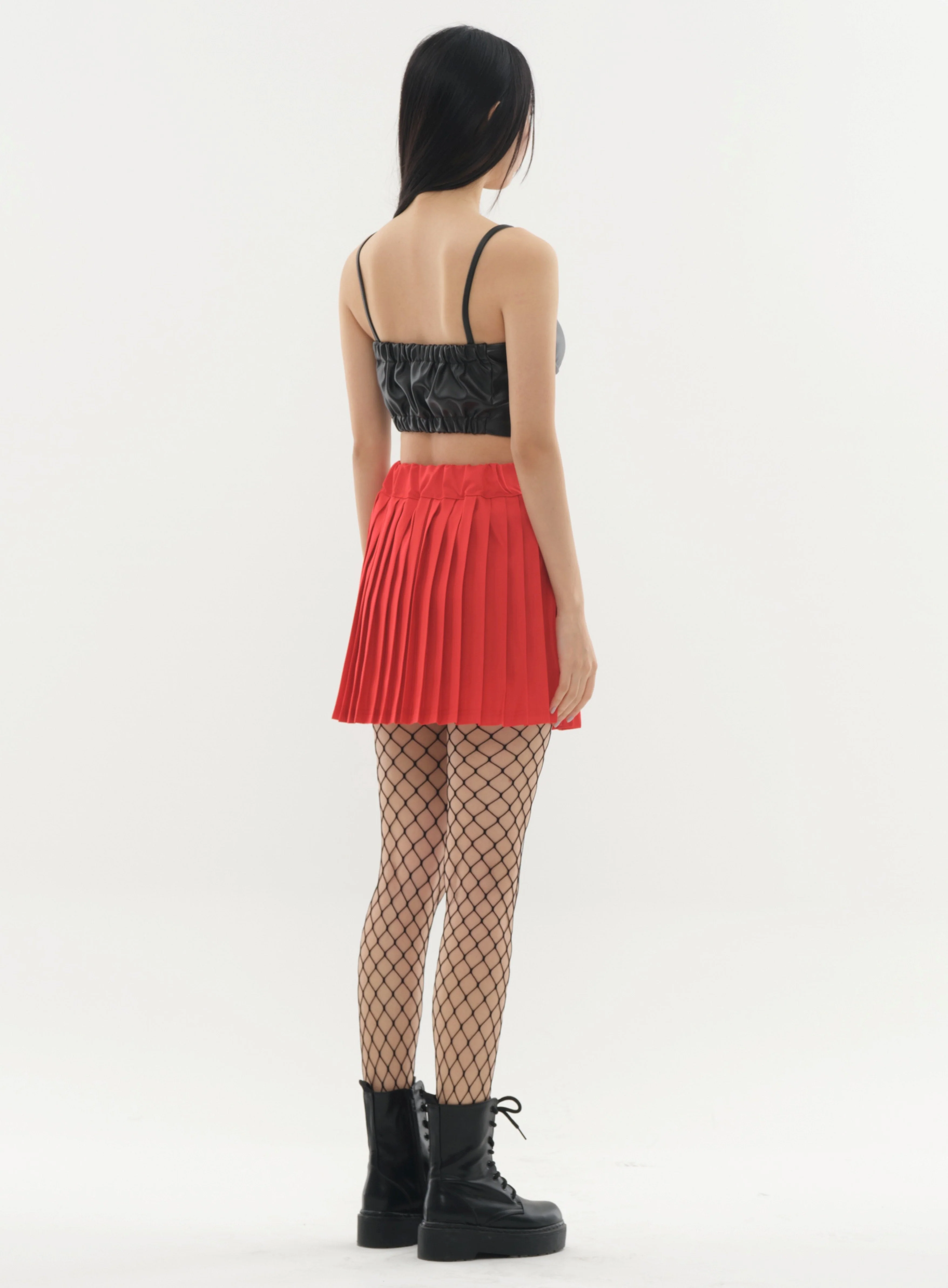 Pleated Mini Skirt with Chain #Original Kpop #121692 - Image 5