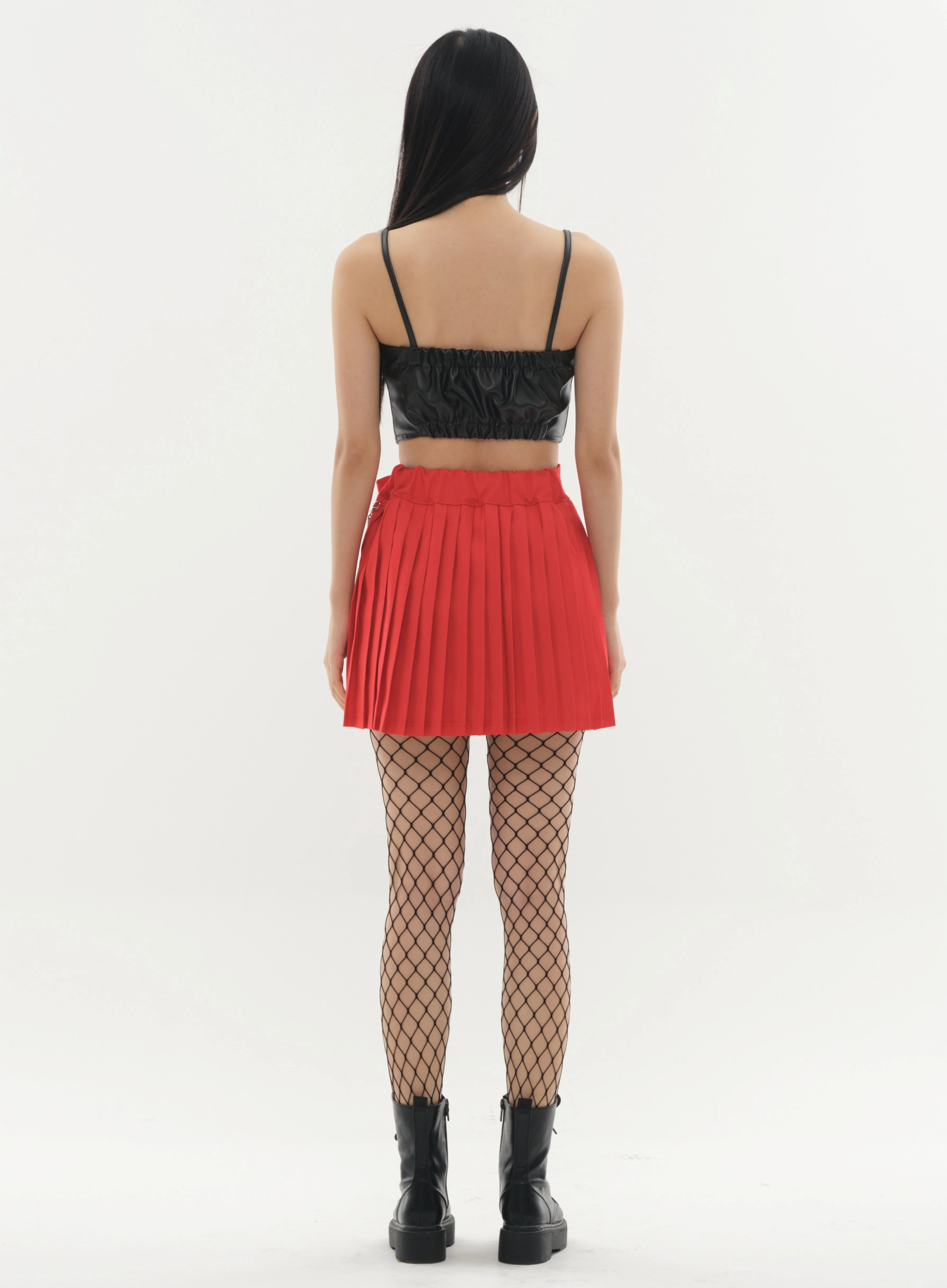 Pleated Mini Skirt with Chain #Original Kpop #121692 - Image 8