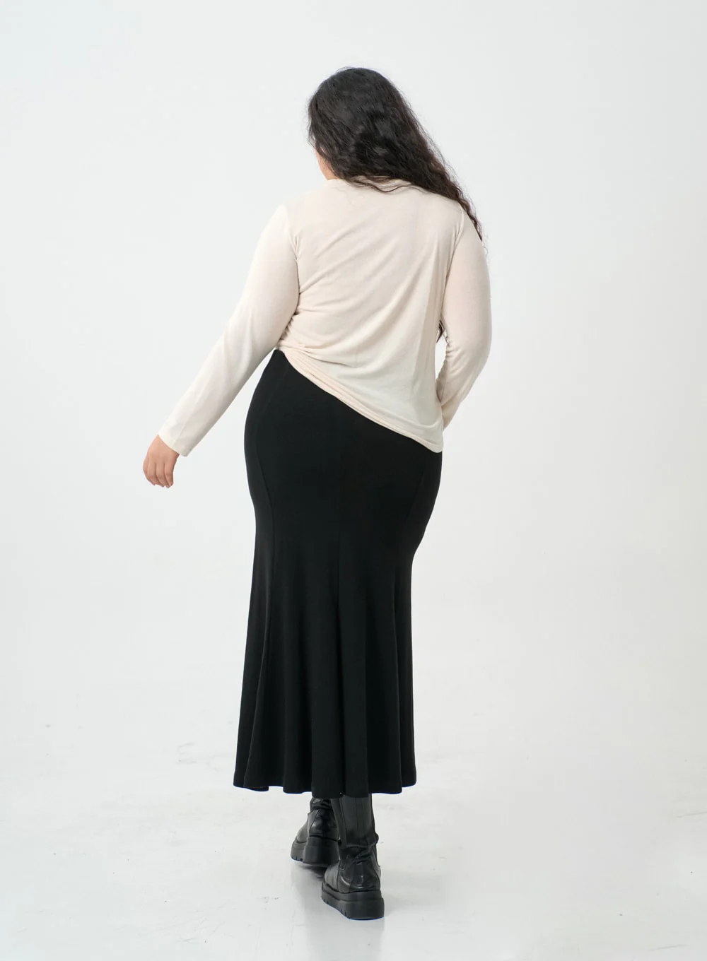 Plus Mermaid Line Long Bending Skirt IO06 - Image 10