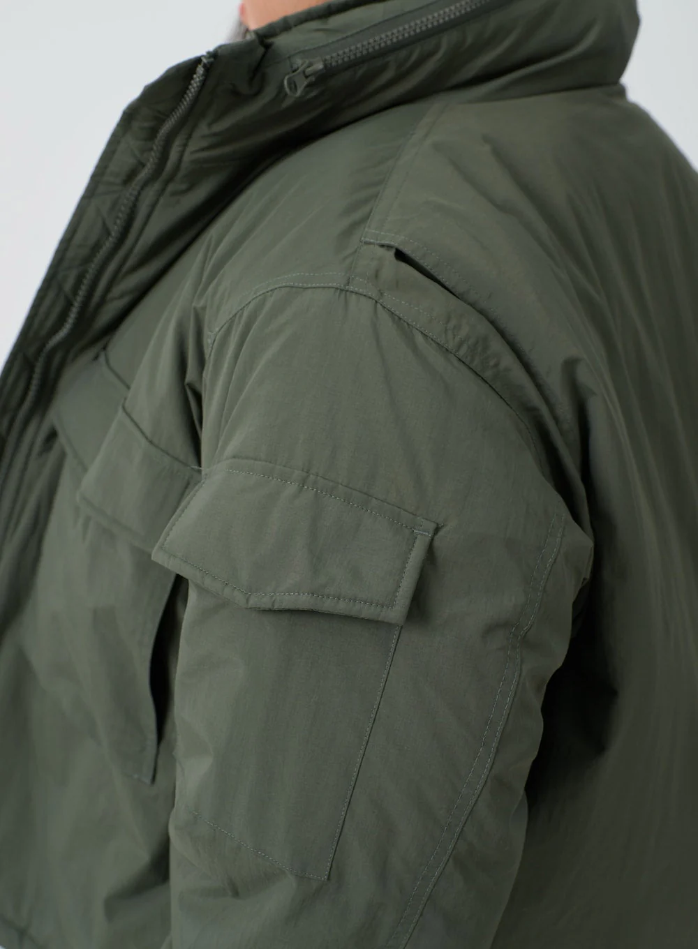 Plus Twin Front Pocket Hoodie Puffer Jacket ID27 - Image 12