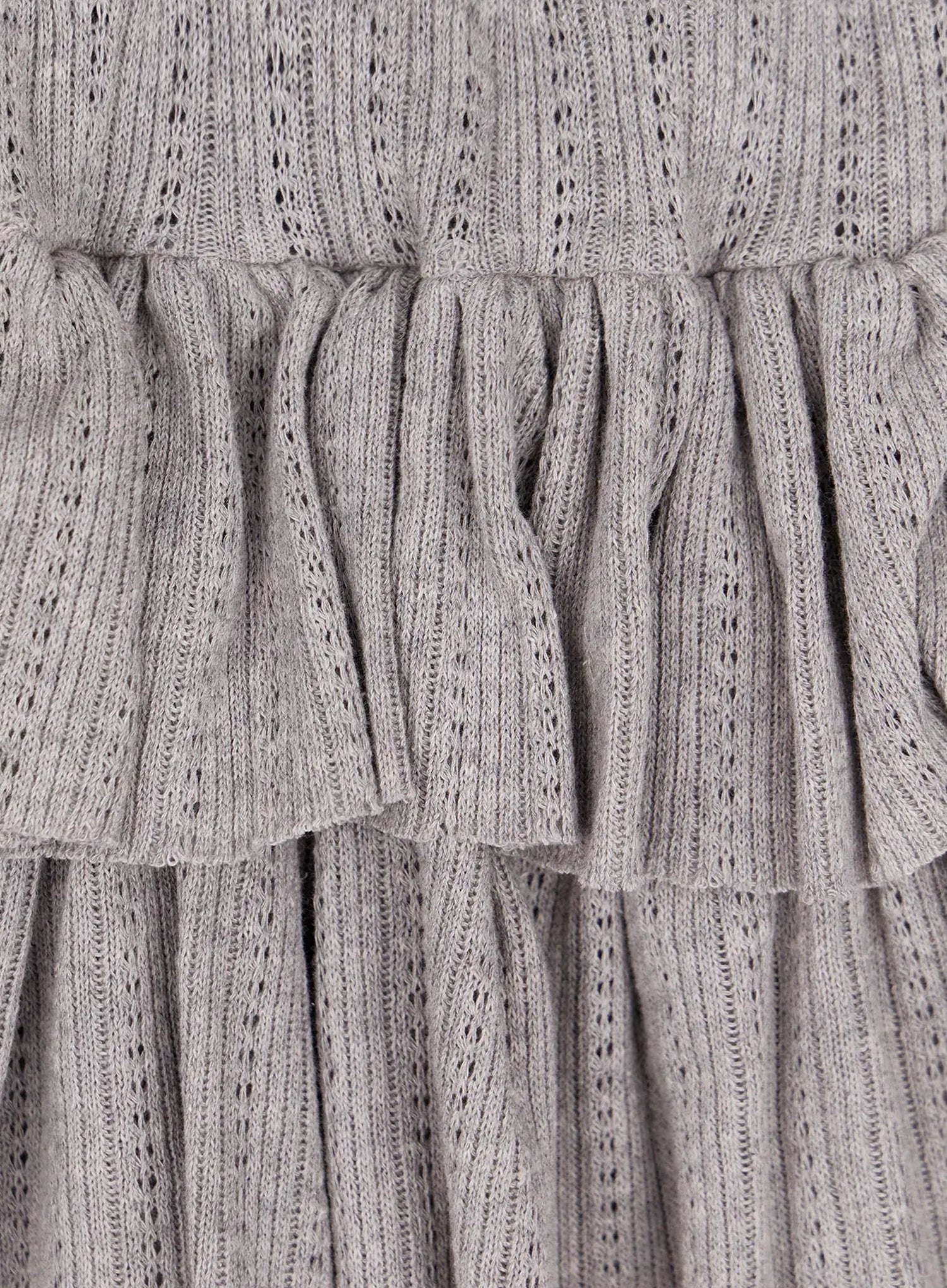 Pointelle Layered Ruffle Mini Skirt IA523 - Image 17